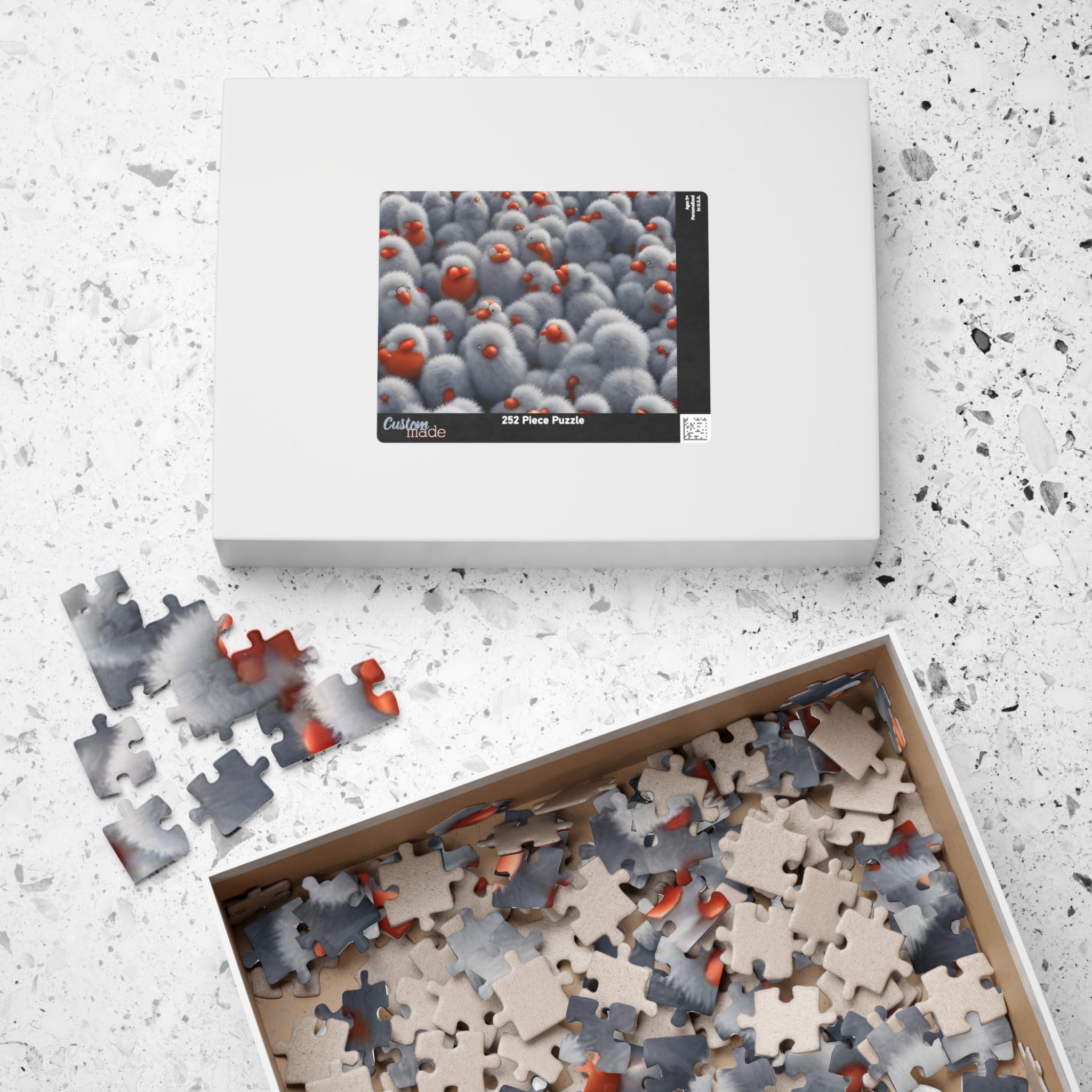 Fluffy Bird Cartoon Puzzle