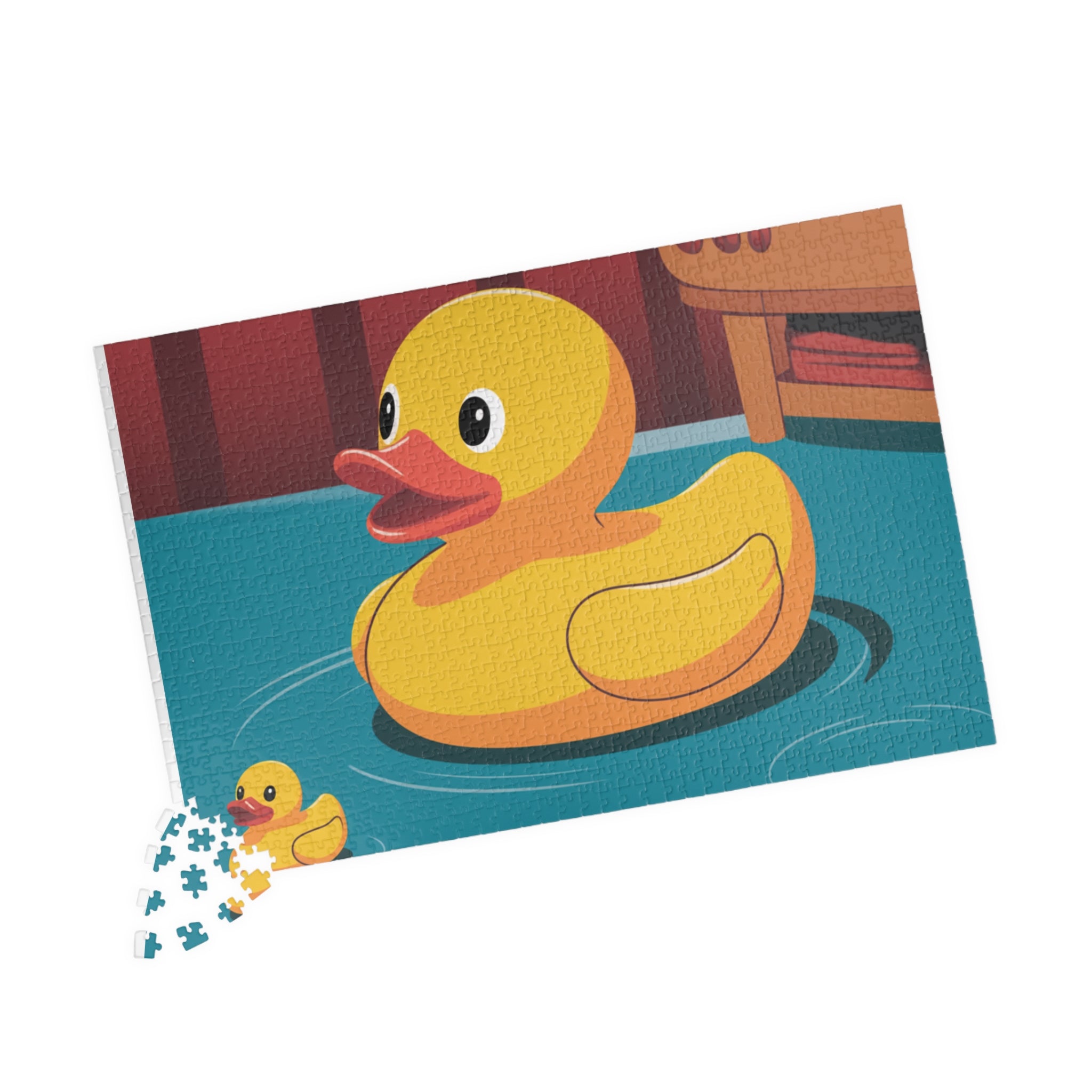 Cute Rubber Duck Puzzle for Kids, Fun Family Activity, Baby Shower Gift, Educational Toy, 110-1014 Piece Options
