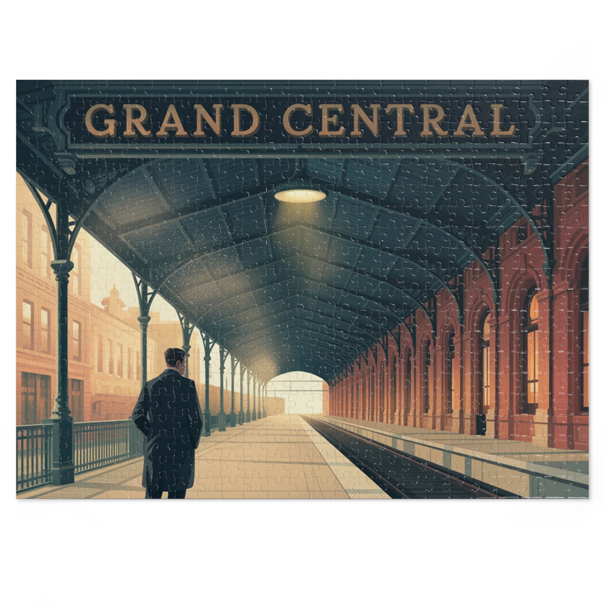 Grand Central Station Jigsaw Puzzle, Vintage Art Puzzle, Gift for Puzzle Lovers, Home Decor, Nostalgic Challenge