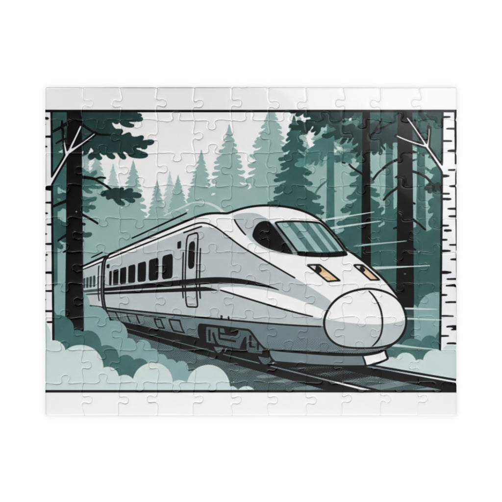 High-Speed Train Puzzle — Scenic Forest Train Jigsaw (110/252/520/1014 pcs)