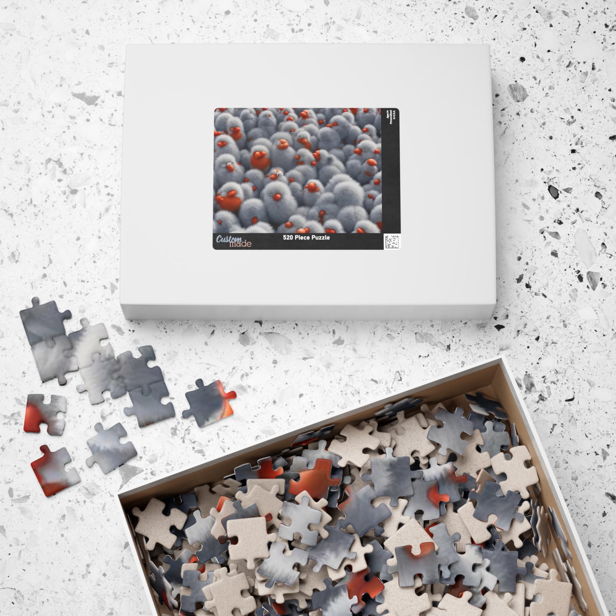 Fluffy Bird Cartoon Puzzle
