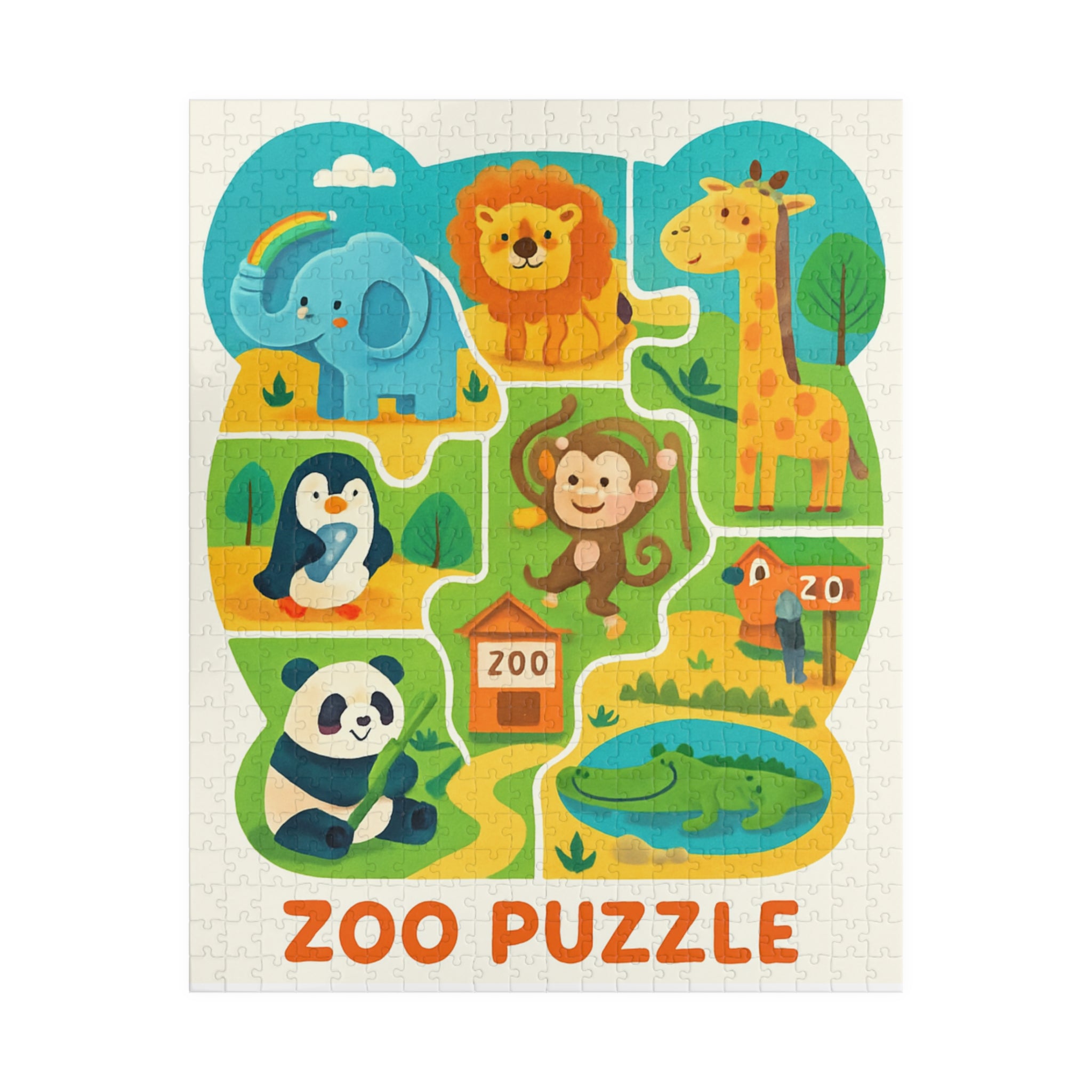 Zoo Animals Kids Puzzle — 110/252/520/1014-Piece Educational Jigsaw