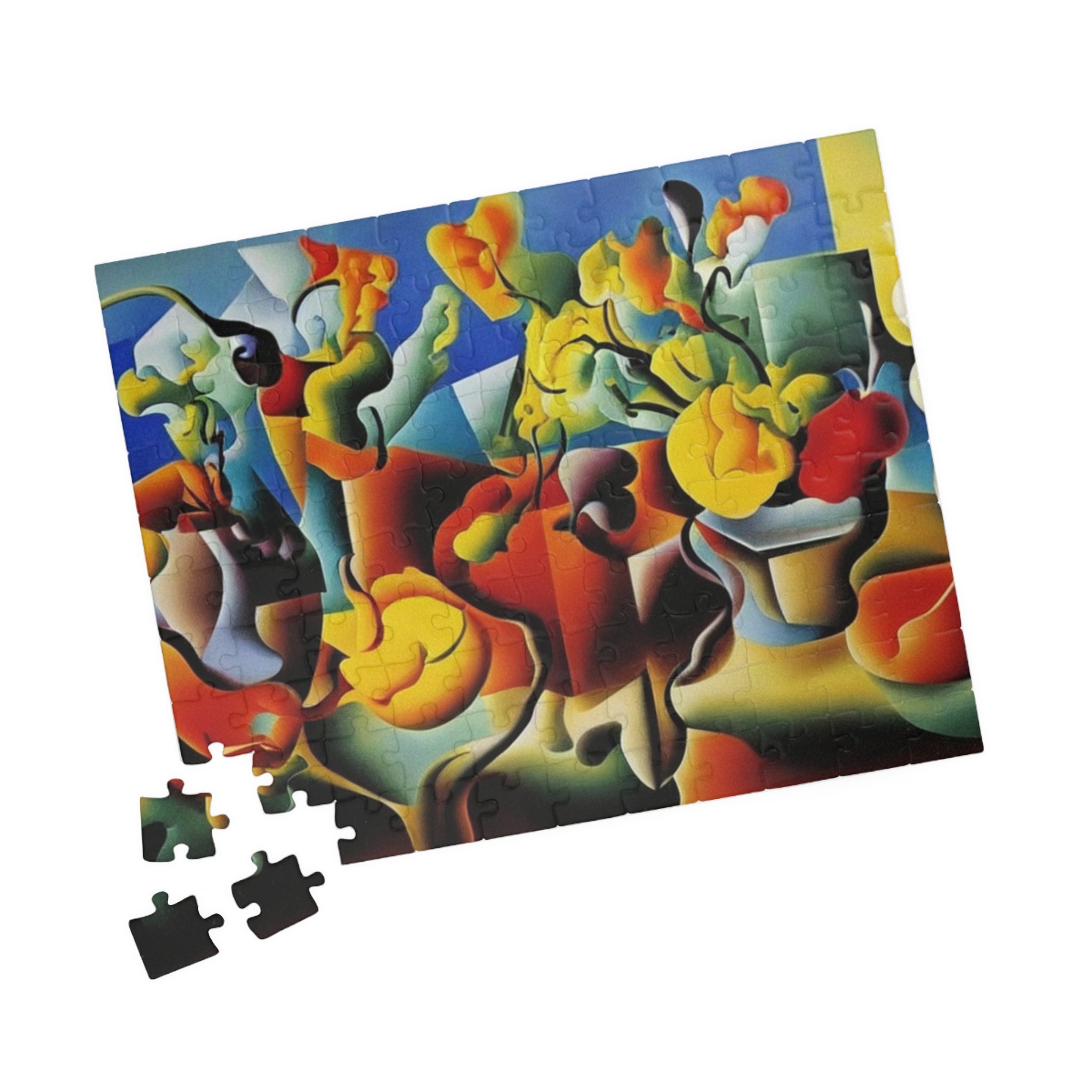 Abstract Flowers Series 3 Puzzle (110, 252, 520, 1014-piece)