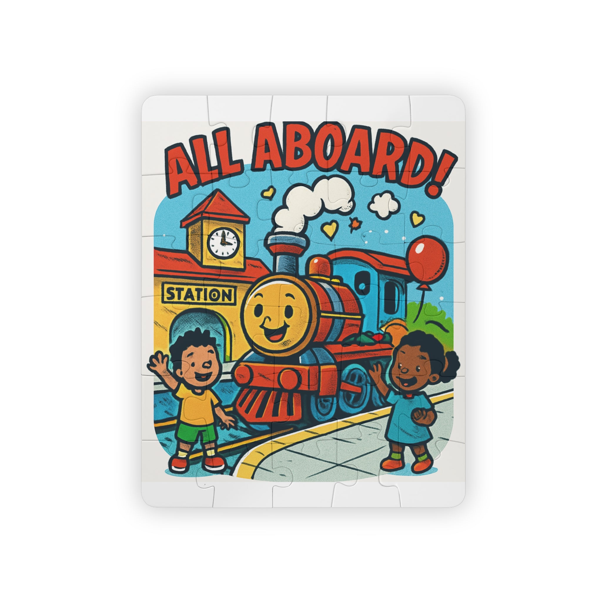 All Aboard! Kids Train Puzzle — 30-Piece Toddler Jigsaw