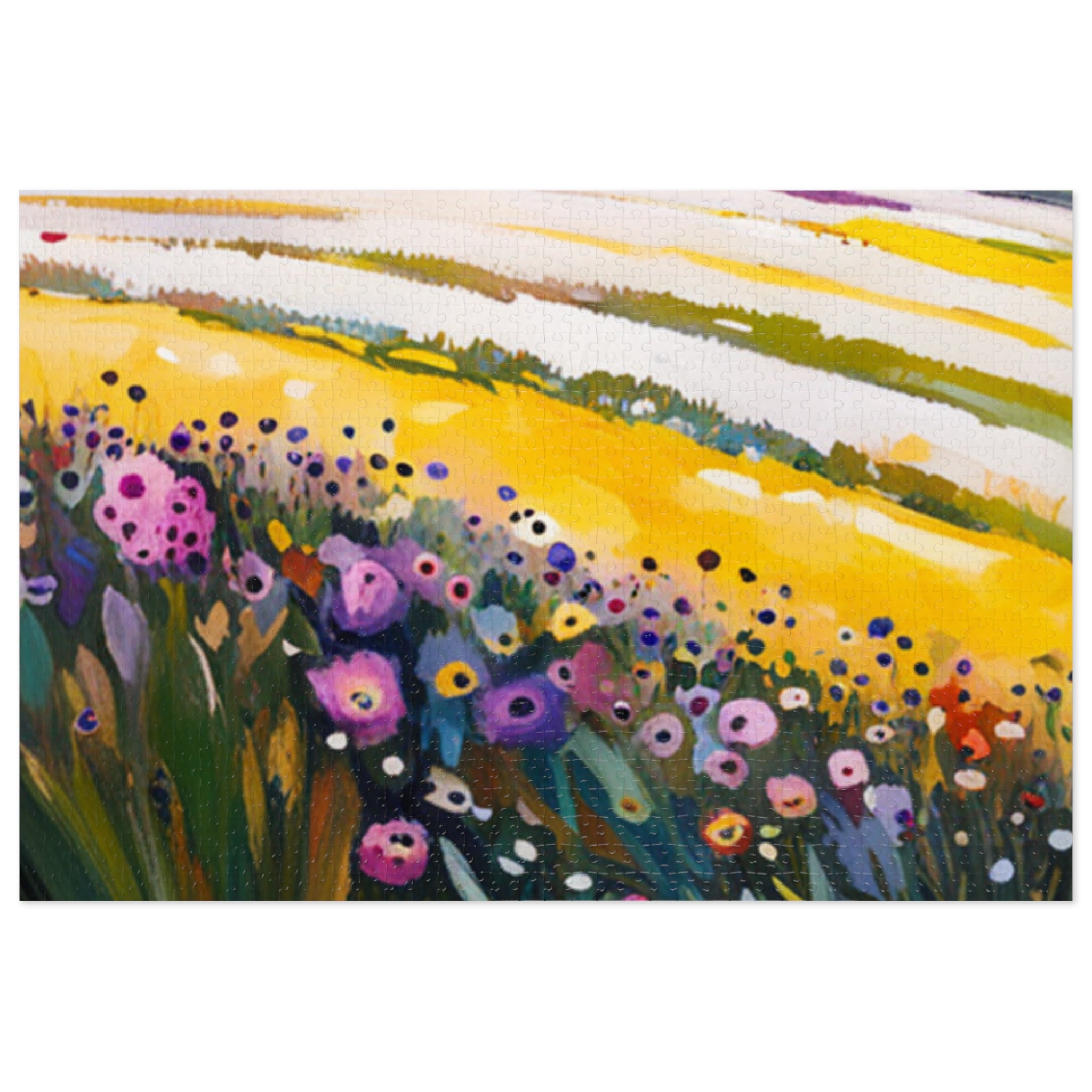 Field of Flower Jigsaw Puzzle (30, 110, 252, 500,1000-Piece)