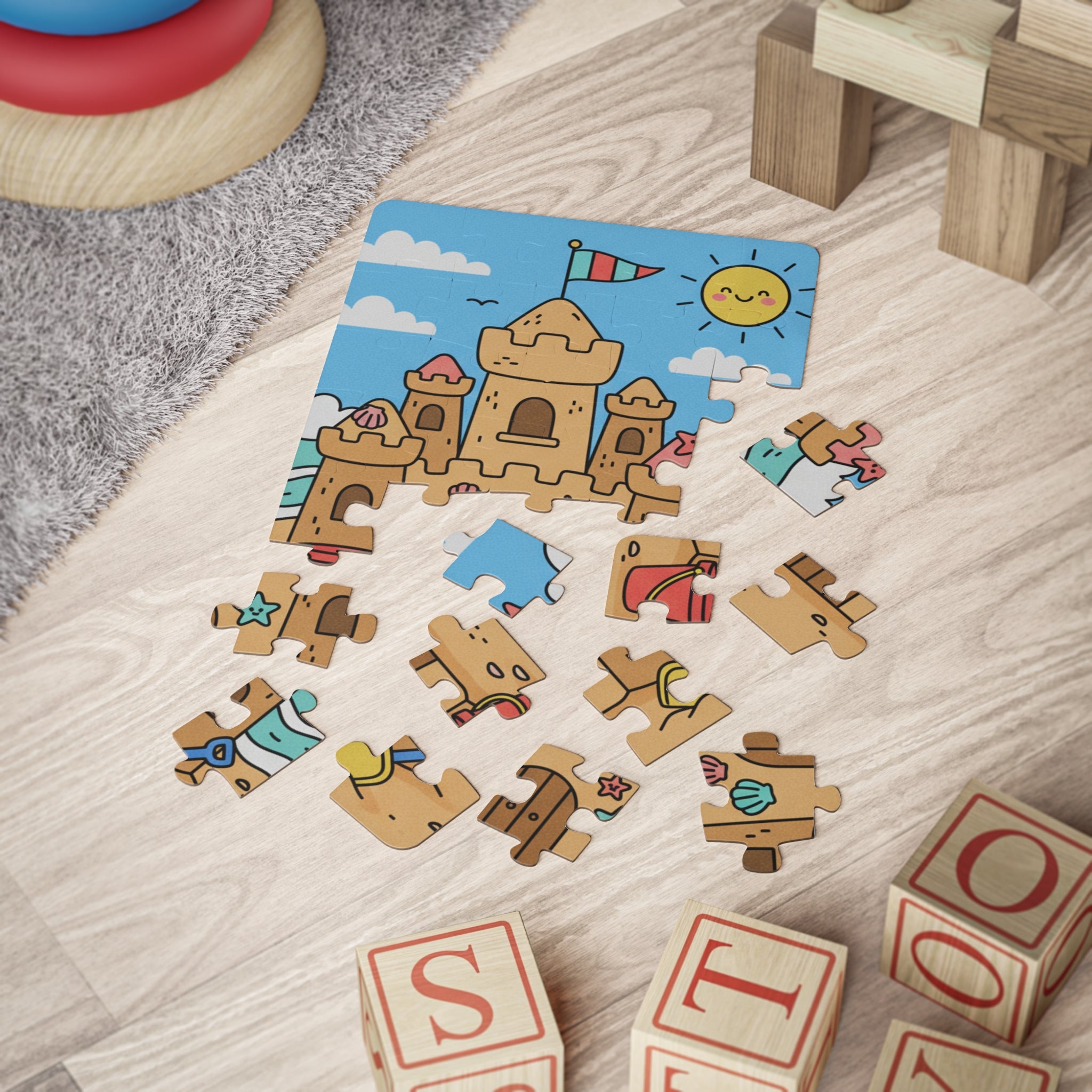 Sandcastle Kids Puzzle — 30-Piece Beach Jigsaw for Toddlers