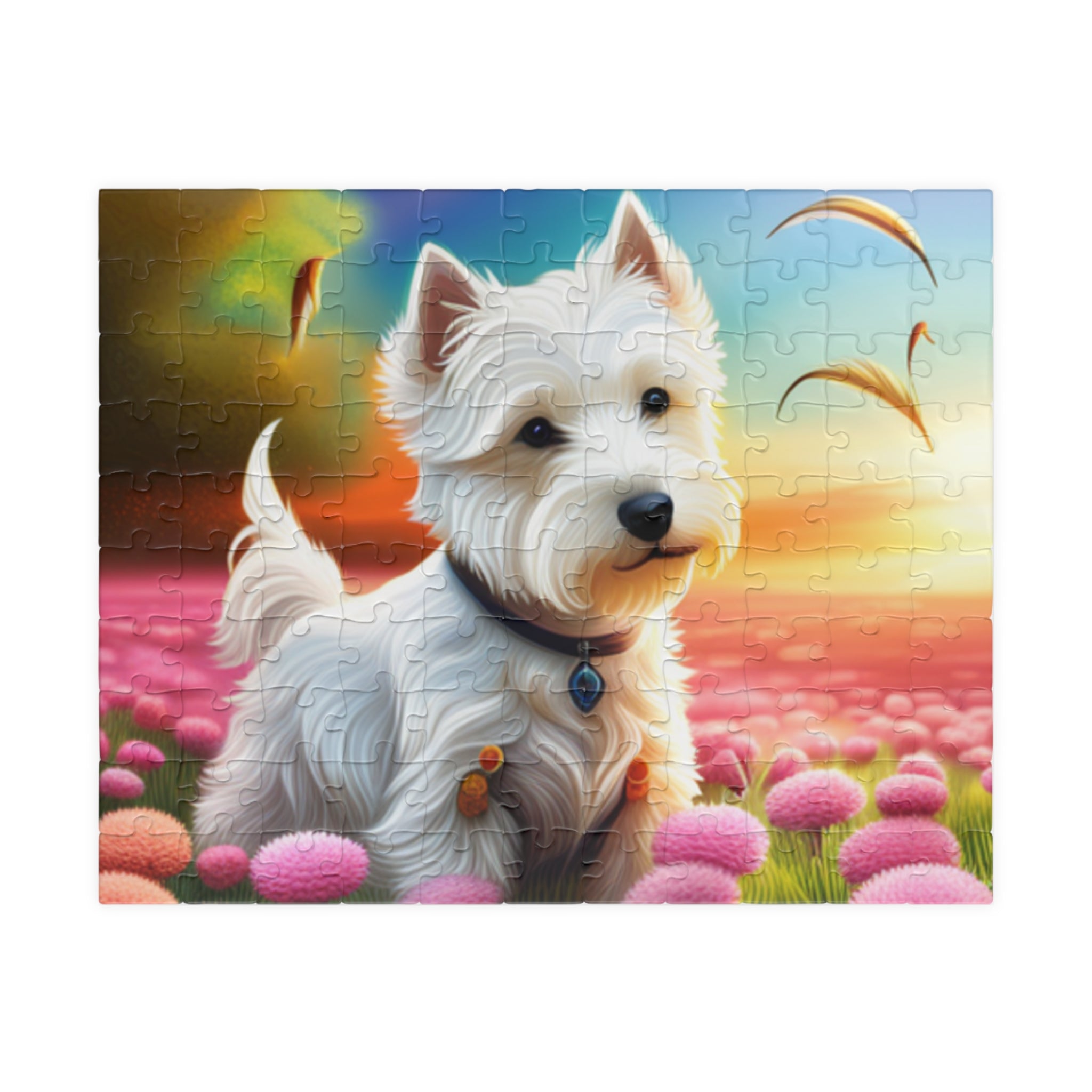 Lazy Westie in the field