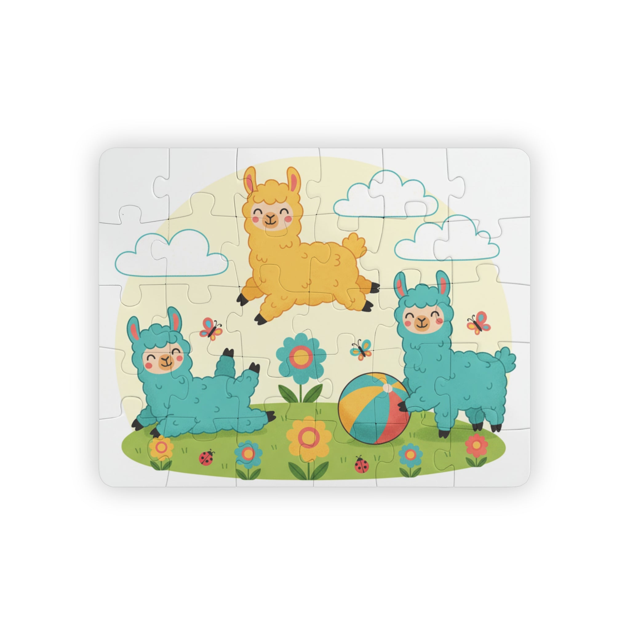 Kids Llama Puzzle — 30-Piece Toddler Jigsaw, Cute Alpaca Playroom Puzzle