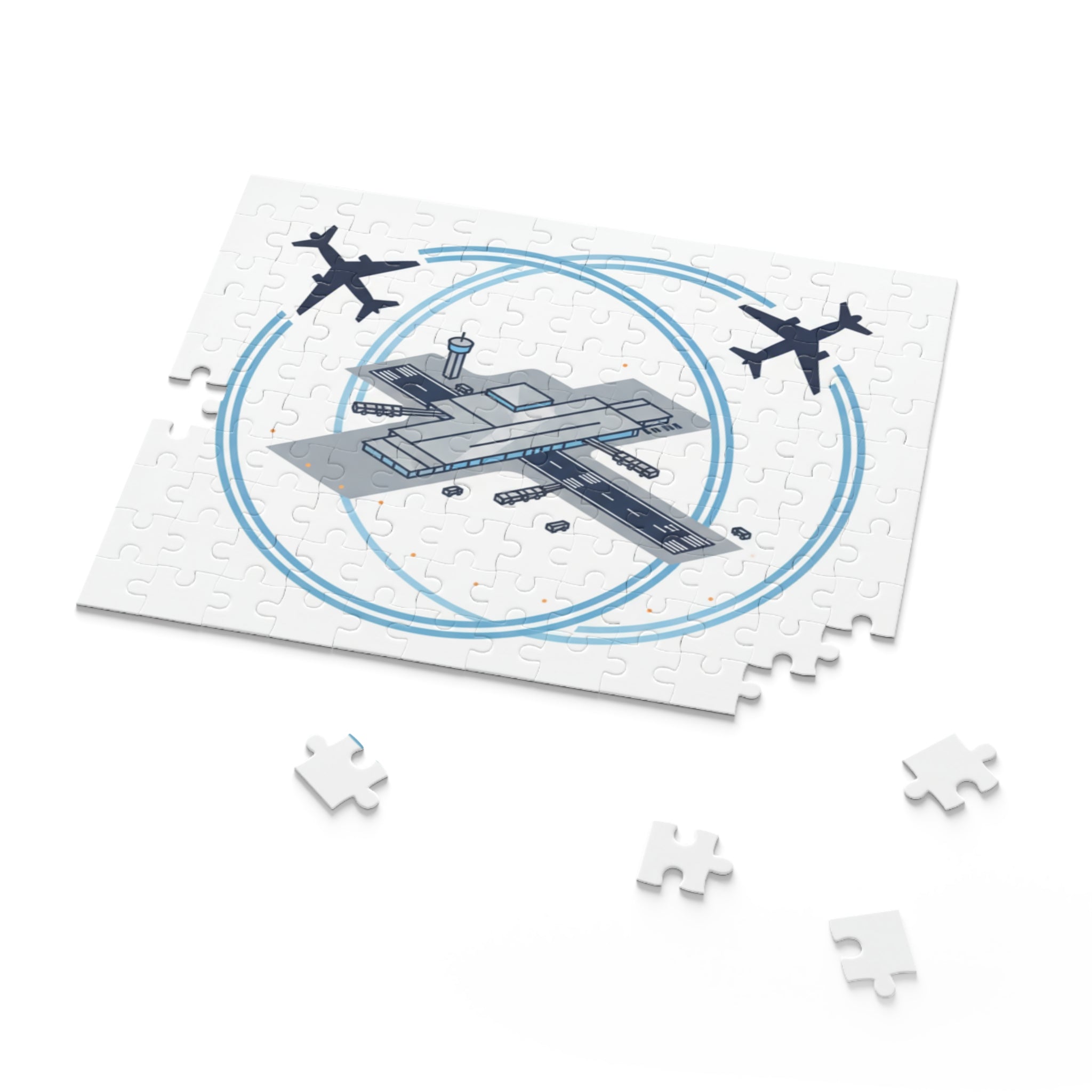 Airport & Airplane Jigsaw Puzzle — 120/252/500-Piece Travel Puzzle