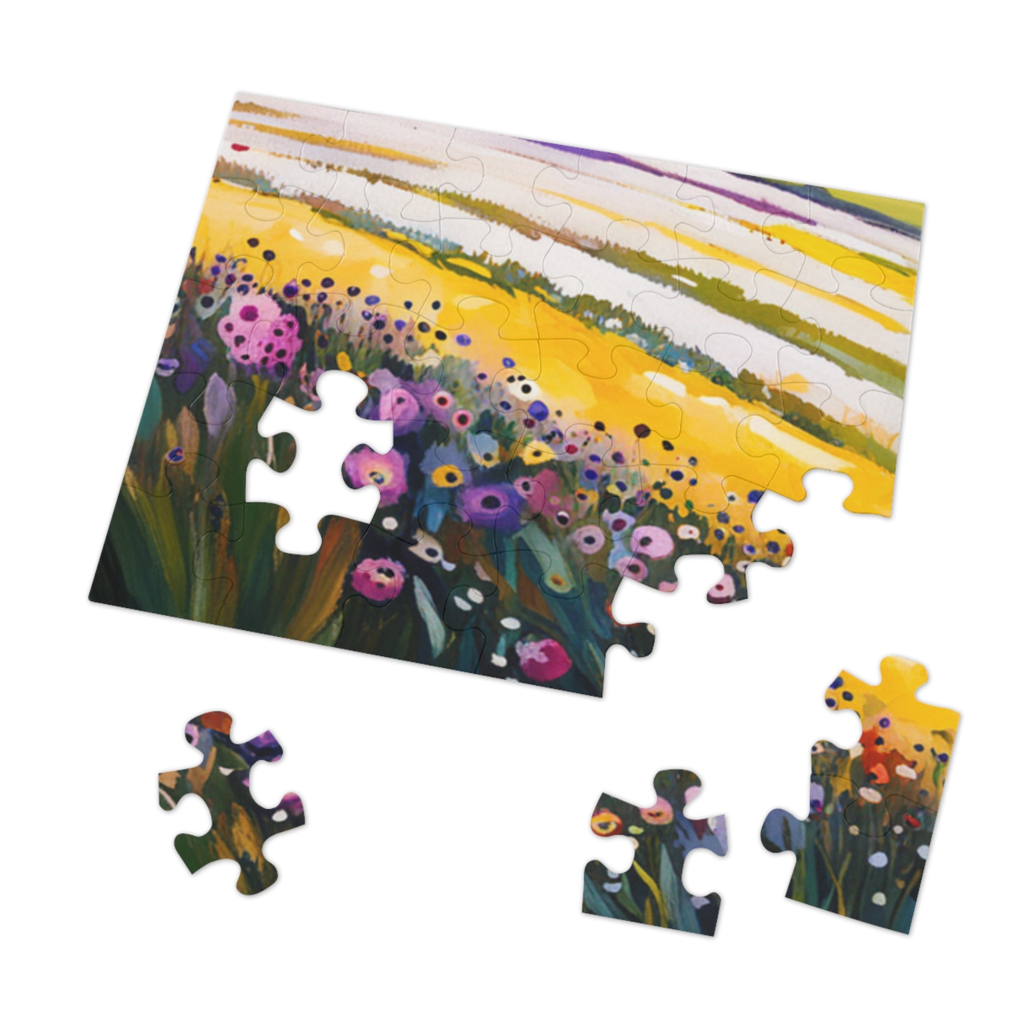 Field of Flower Jigsaw Puzzle (30, 110, 252, 500,1000-Piece)