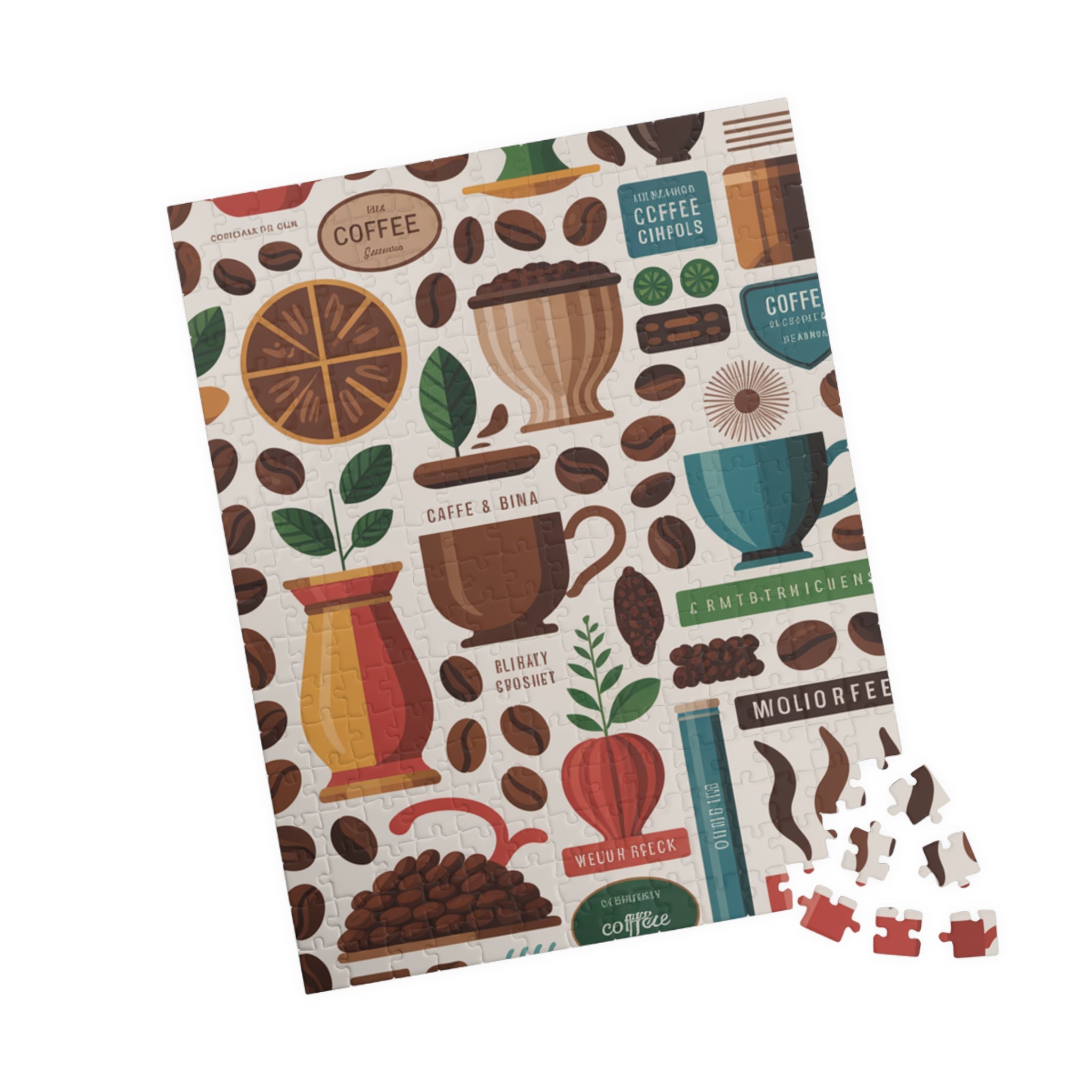 Coffee Beans Jigsaw Puzzle — 500/1000-Piece Coffee Lover Puzzle