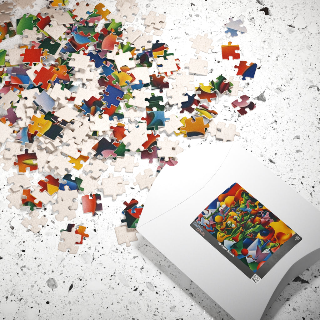 Abstract Flowers Series 1 Puzzle (110, 252, 520, 1014-piece)