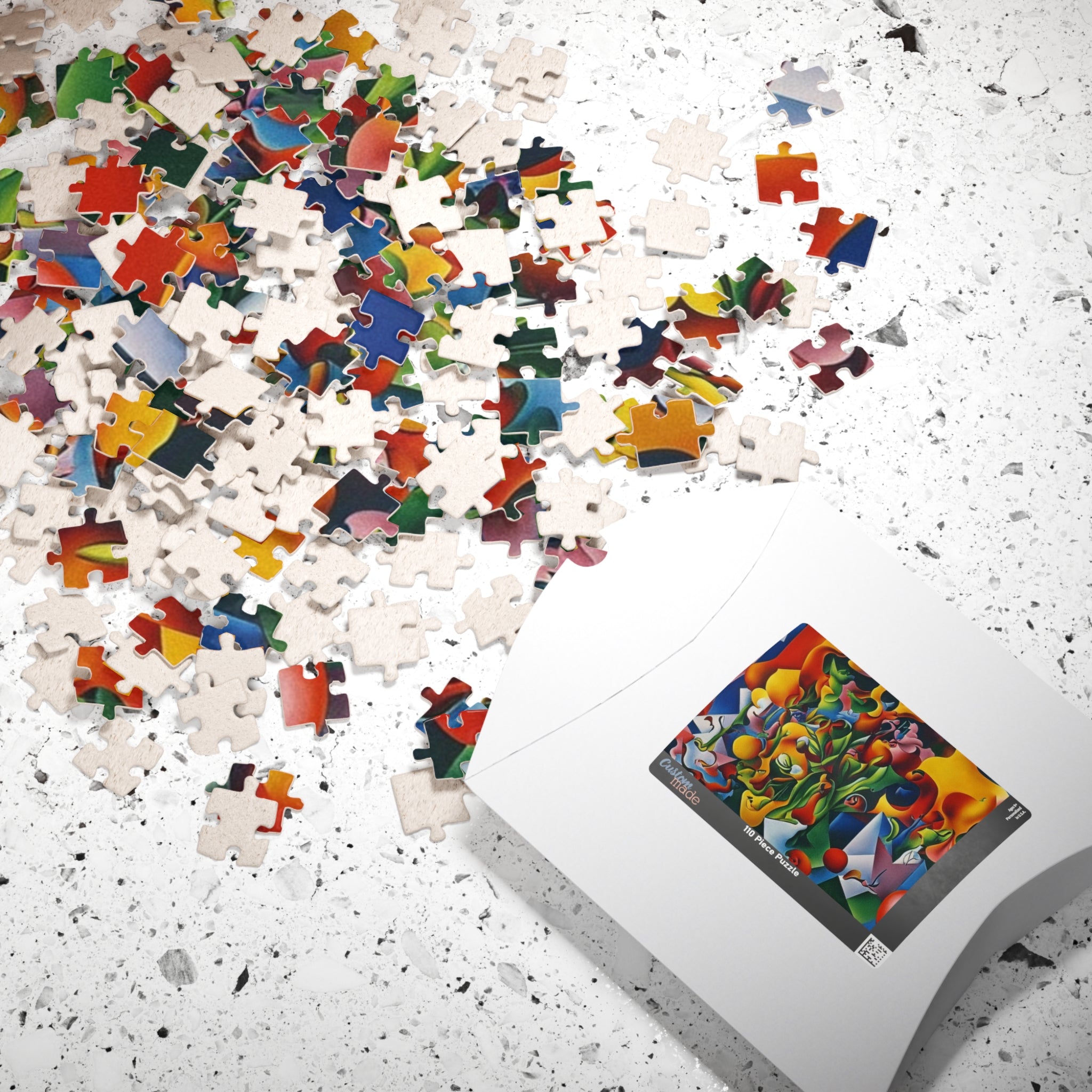 Abstract Flowers Series 1 Puzzle (110, 252, 520, 1014-piece)