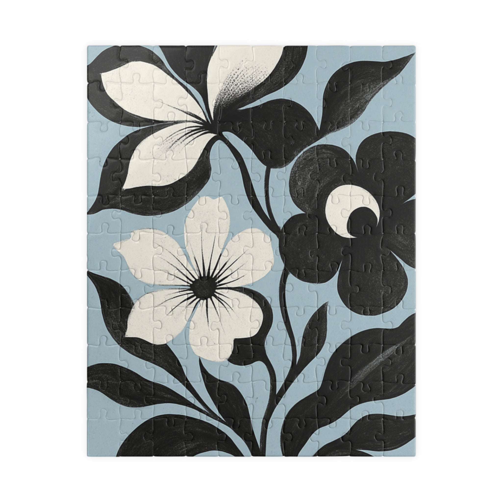 Floral Silhouette Jigsaw Puzzle —