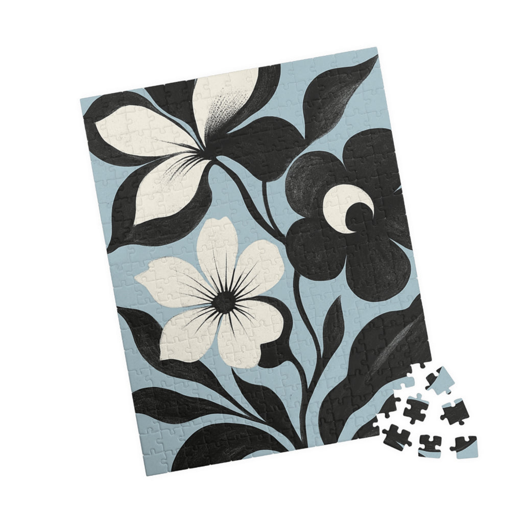Floral Silhouette Jigsaw Puzzle —