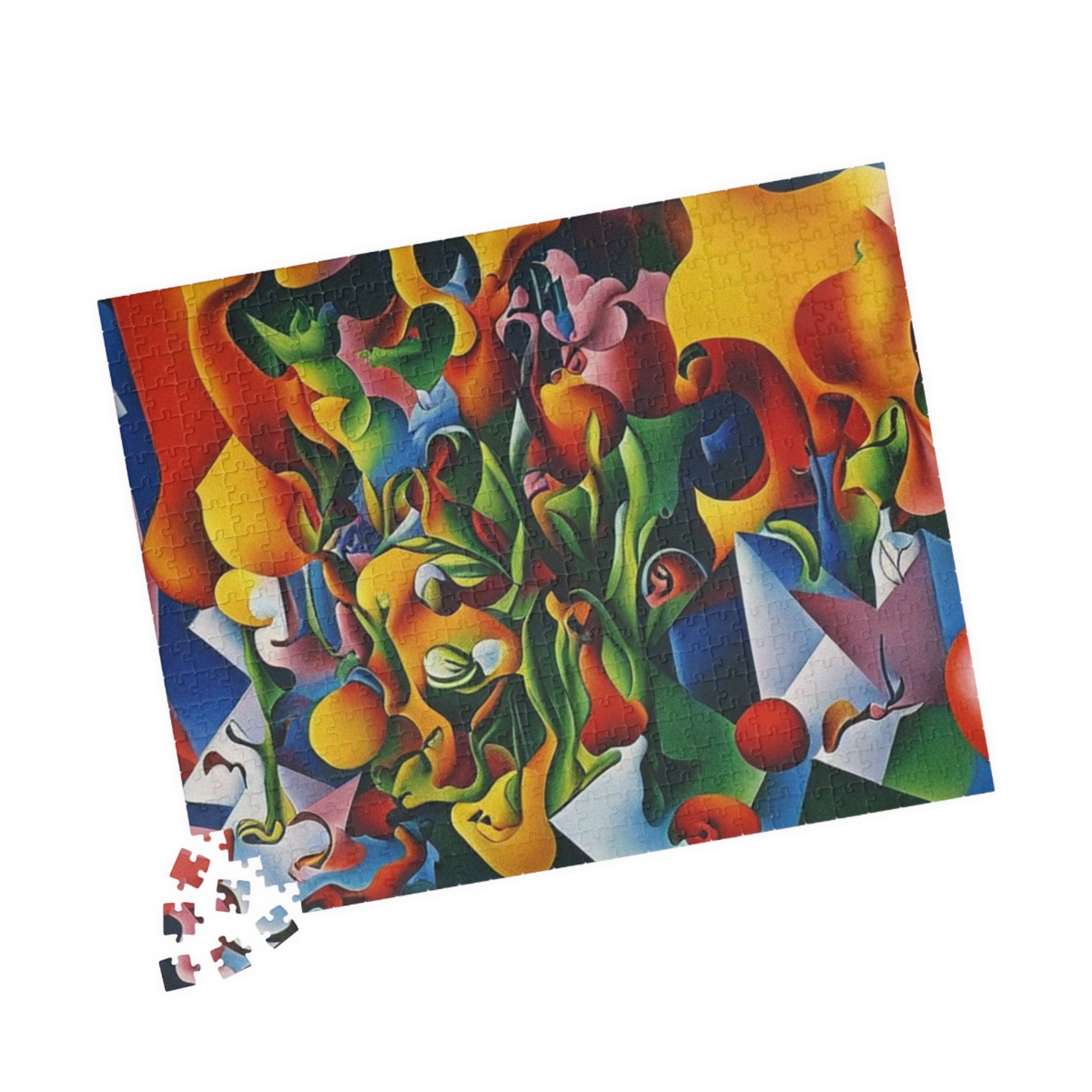 Abstract Flowers Series 1 Puzzle (110, 252, 520, 1014-piece)