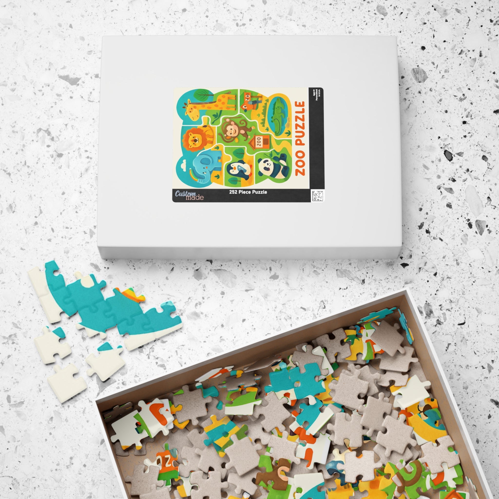 Zoo Animals Kids Puzzle — 110/252/520/1014-Piece Educational Jigsaw