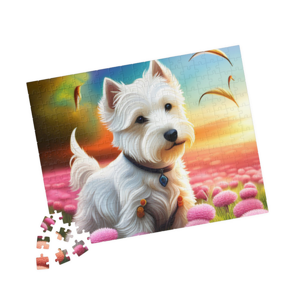 Lazy Westie in the field