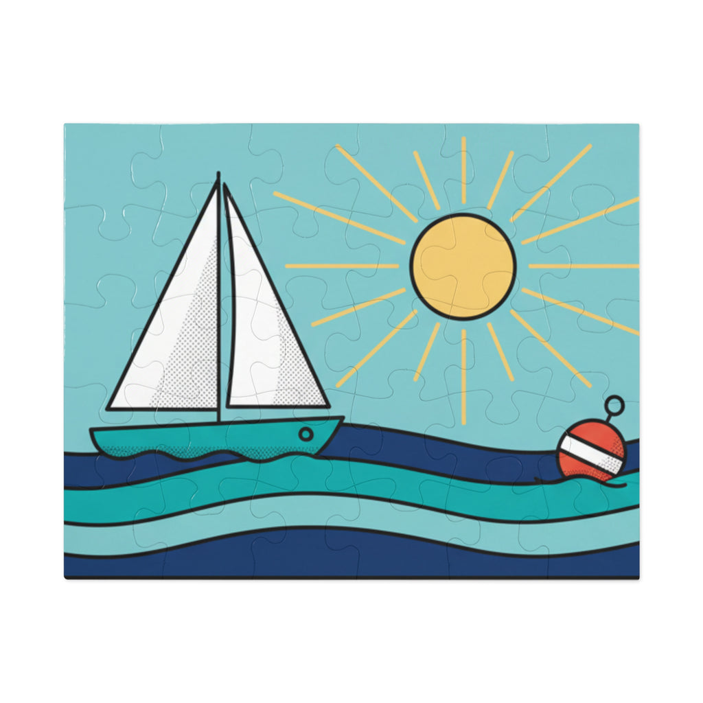 Sailboat Summer Jigsaw Puzzle (Tin Gift Box)