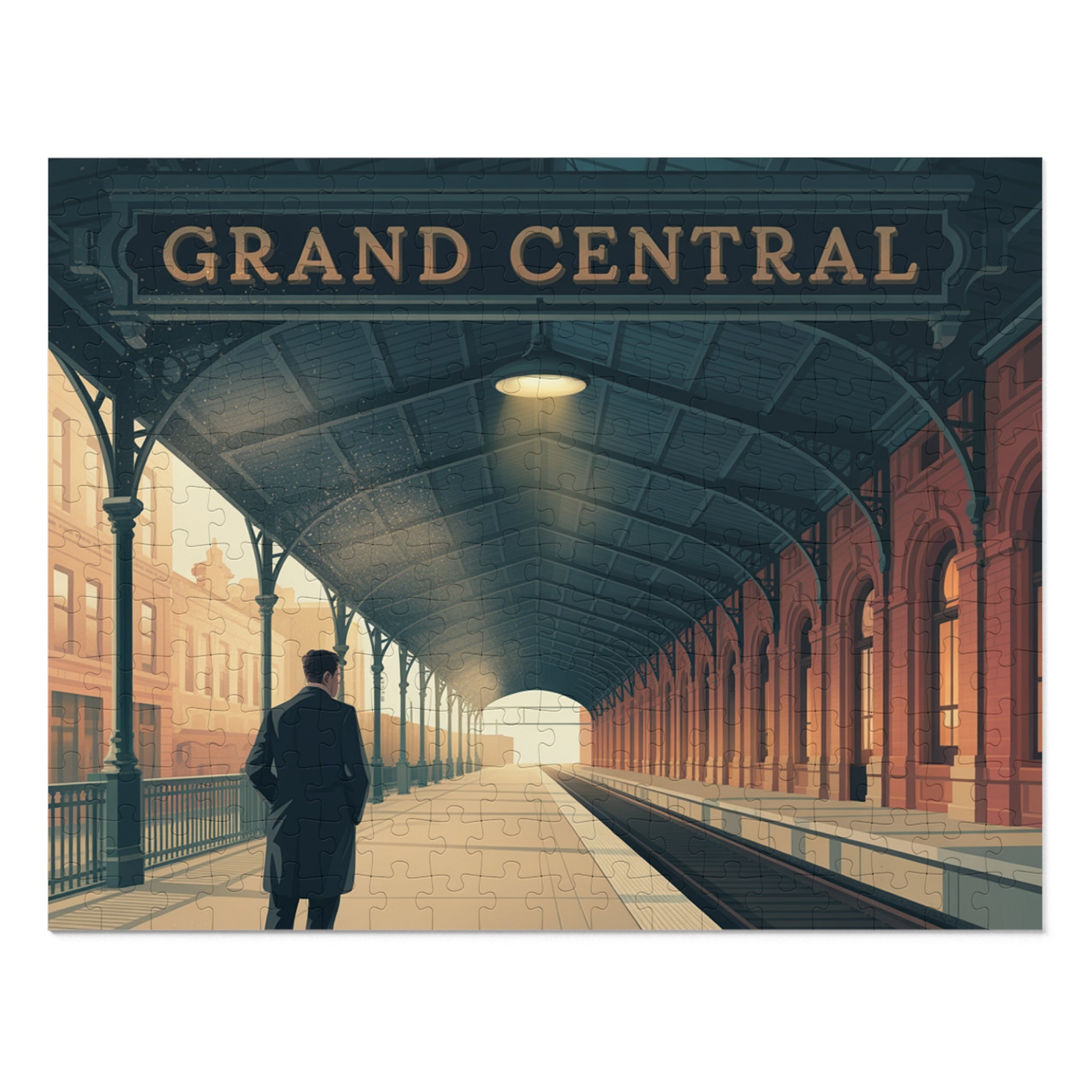 Grand Central Station Jigsaw Puzzle, Vintage Art Puzzle, Gift for Puzzle Lovers, Home Decor, Nostalgic Challenge