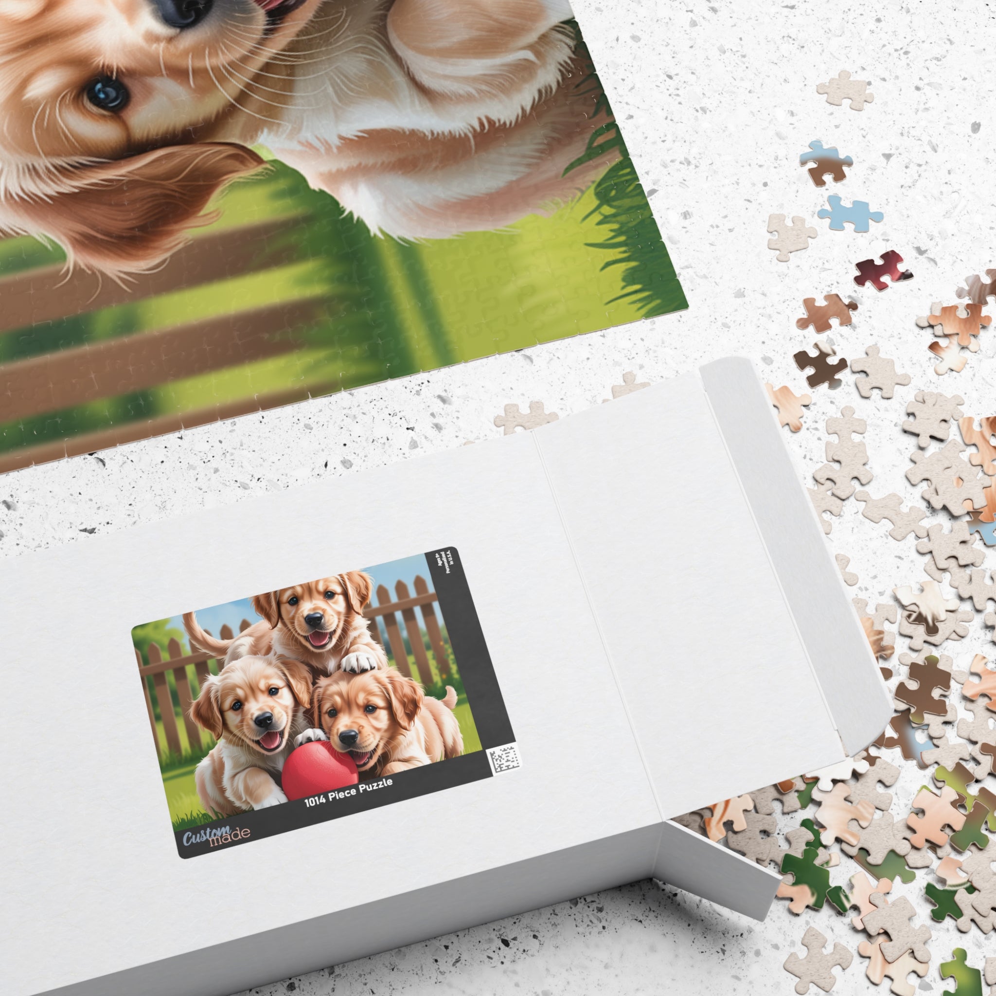 Adorable Puppy Puzzle for Dog Lovers, Family Fun Activity, Custom Pet Gift, Kids Educational Toy, Unique Home Decor