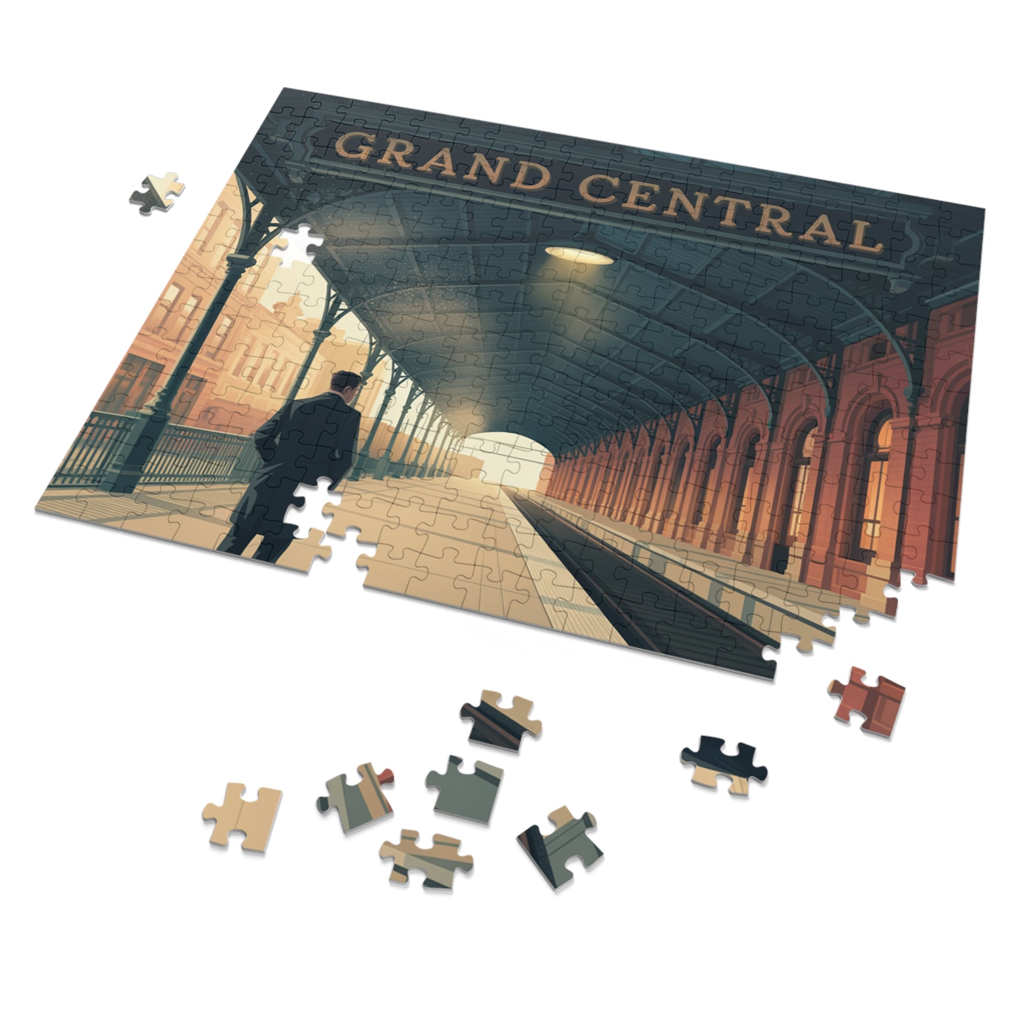 Grand Central Station Jigsaw Puzzle, Vintage Art Puzzle, Gift for Puzzle Lovers, Home Decor, Nostalgic Challenge