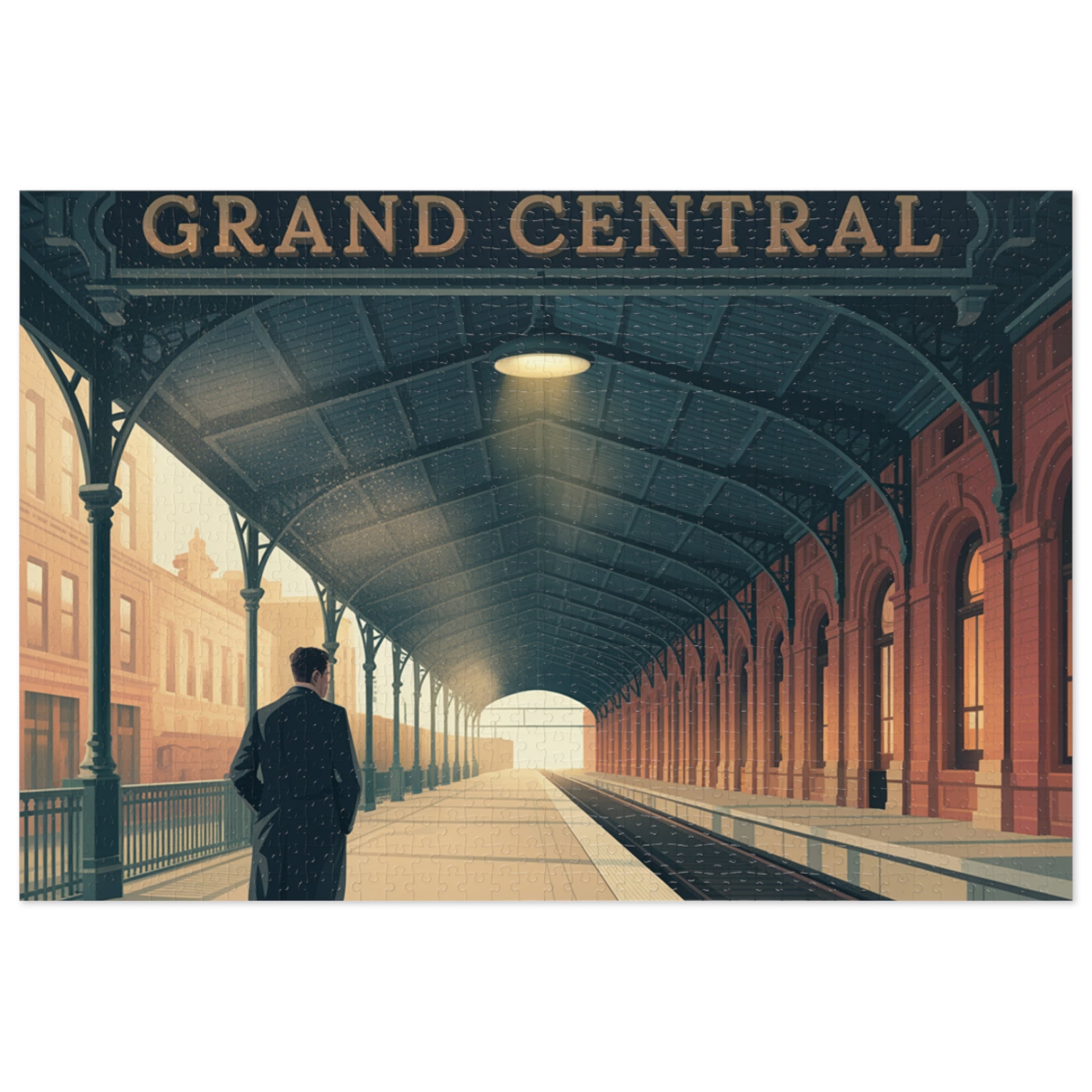 Grand Central Station Jigsaw Puzzle, Vintage Art Puzzle, Gift for Puzzle Lovers, Home Decor, Nostalgic Challenge