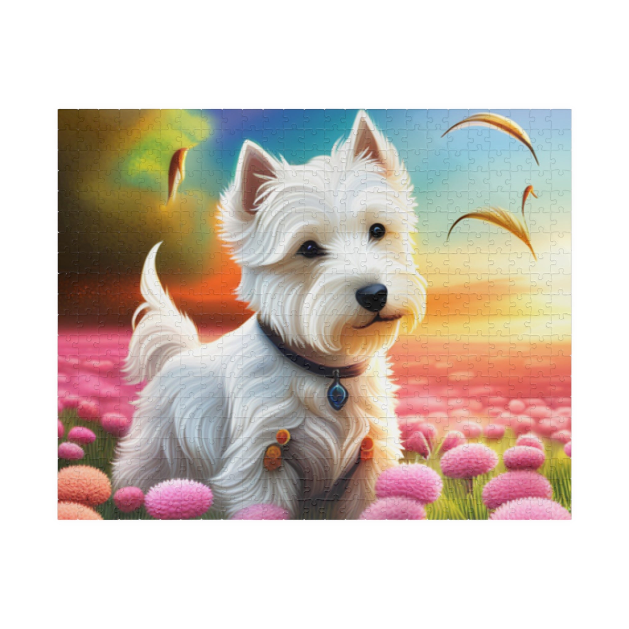 Lazy Westie in the field