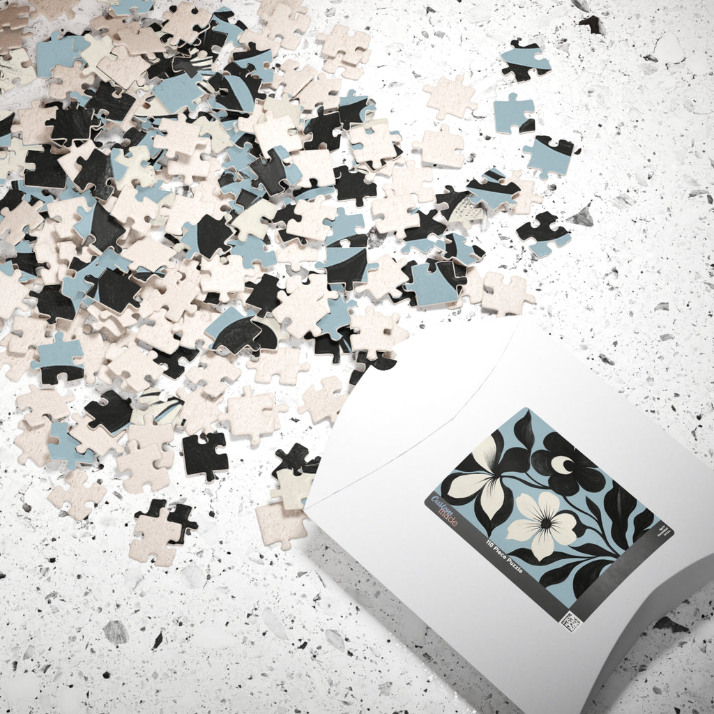 Floral Silhouette Jigsaw Puzzle —