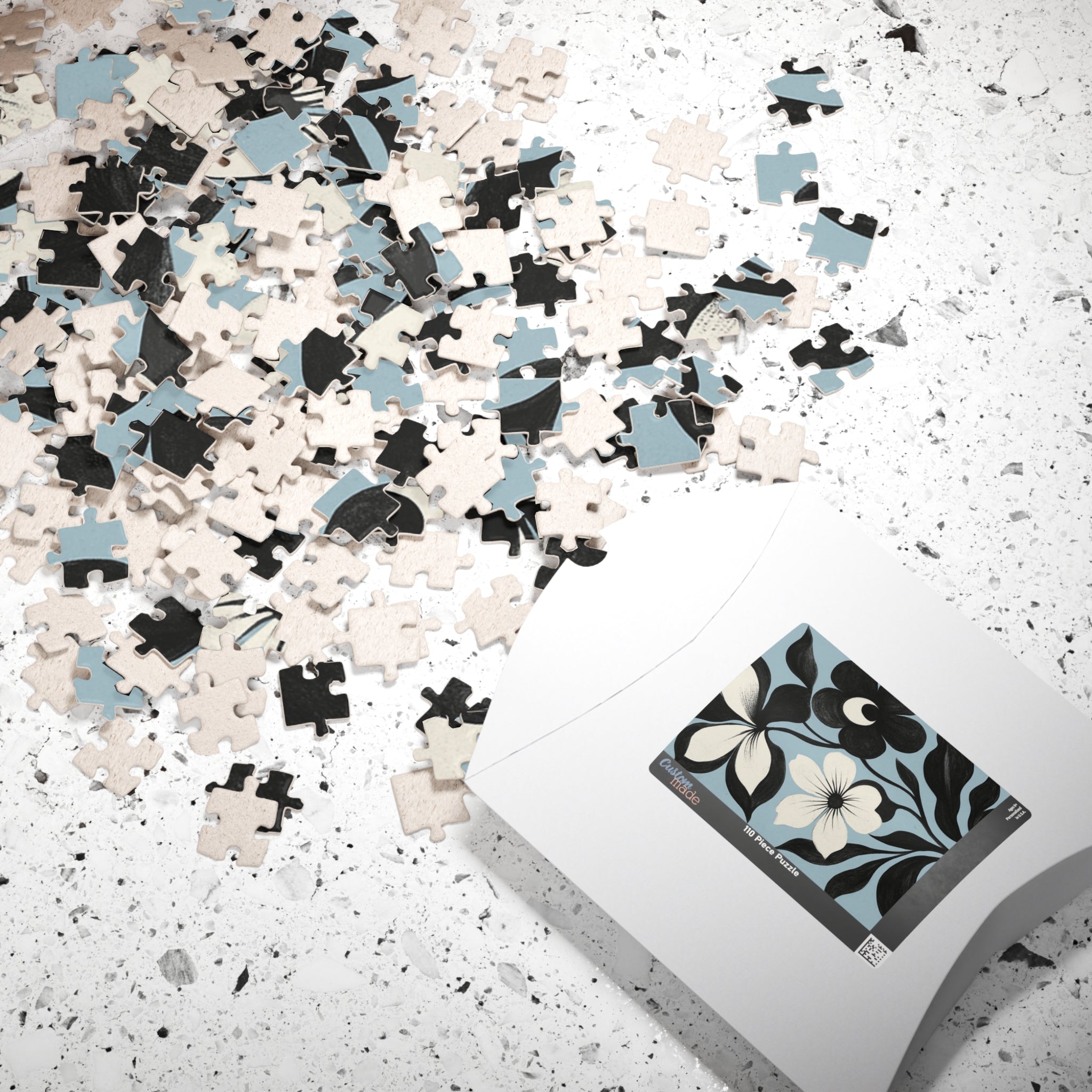 Floral Silhouette Jigsaw Puzzle —