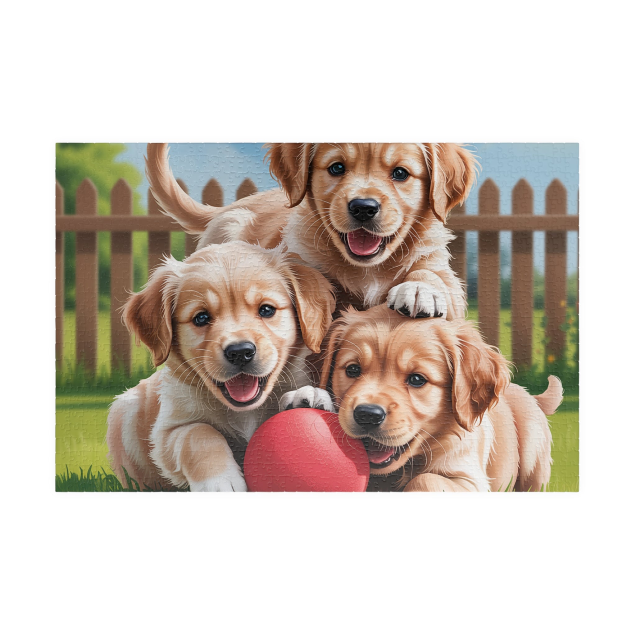 Adorable Puppy Puzzle for Dog Lovers, Family Fun Activity, Custom Pet Gift, Kids Educational Toy, Unique Home Decor