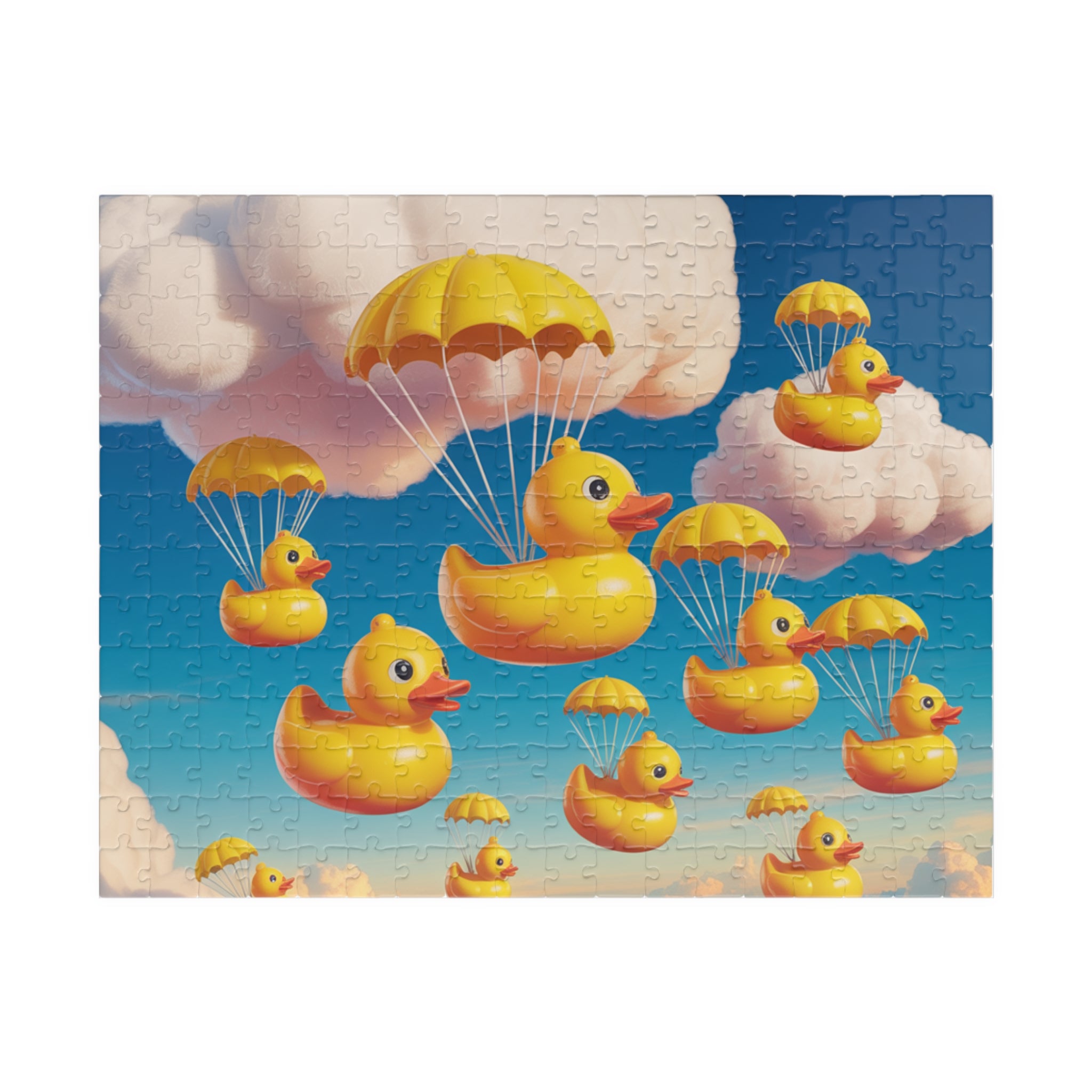 Whimsical Duck Parade Puzzle - Fun Family Activity, Relaxation Gift, Unique Home Decor, Children's Party Favor, Engaging Brain Teaser