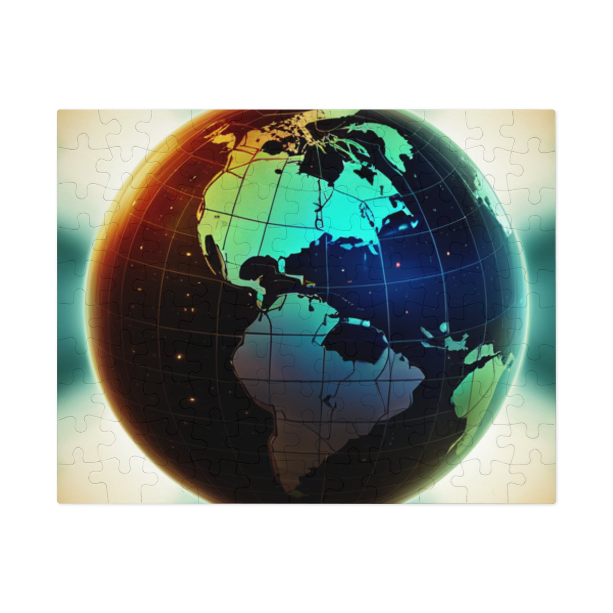 World Globe Jigsaw Puzzle —
