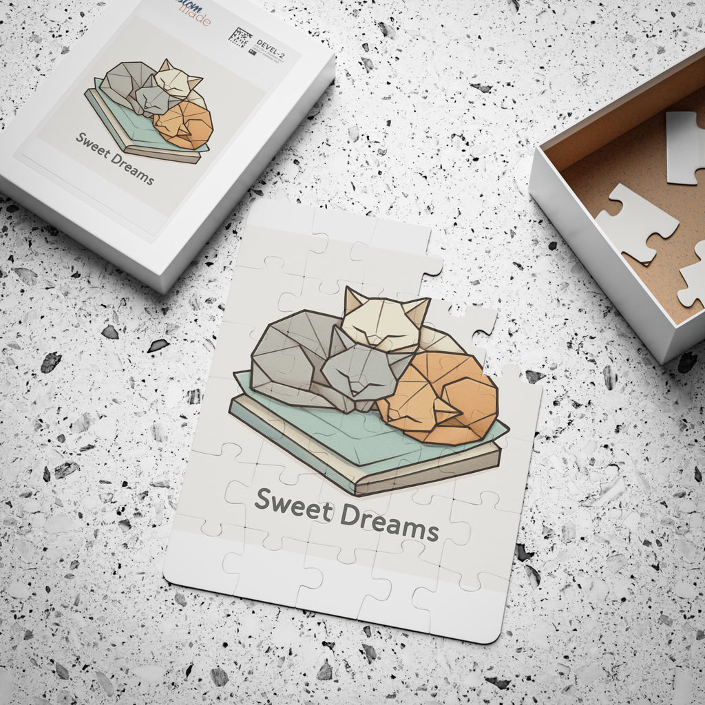 Sleepy Kitties Puzzle — Kids 30-Piece "Sweet Dreams" Sleeping Cats