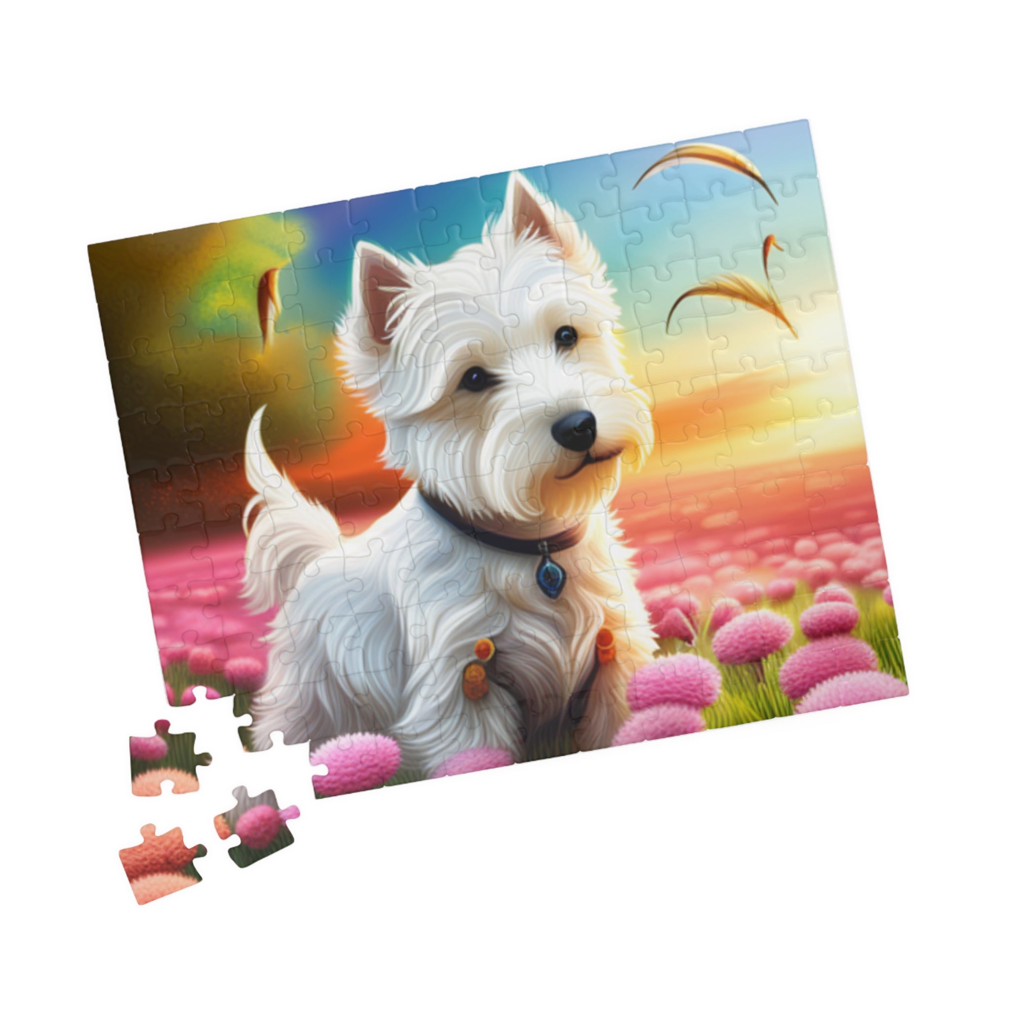 Lazy Westie in the field