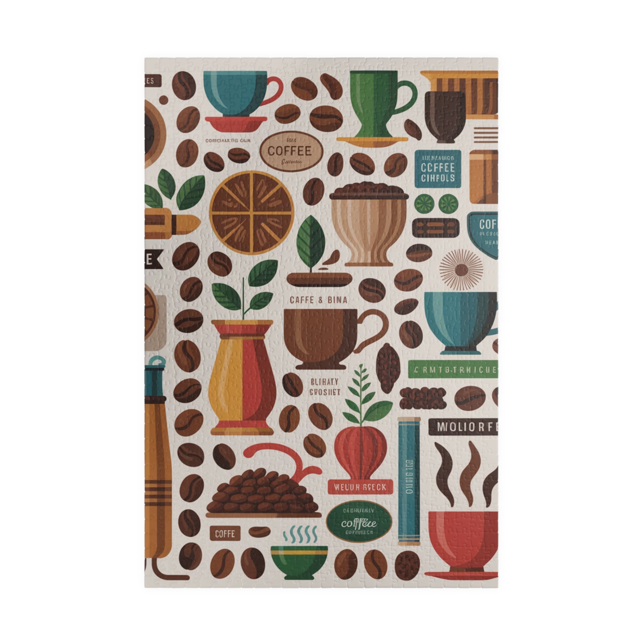 Coffee Lover's Puzzle: 110, 252, 520, 1014-Piece Jigsaw for Cozy Evenings, Gift for Friends, Family Game Night, Home Decor, Coffee Station