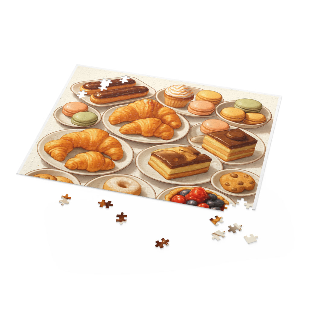 Bakery Pastries Puzzle — Croissants, Macarons & Desserts Jigsaw