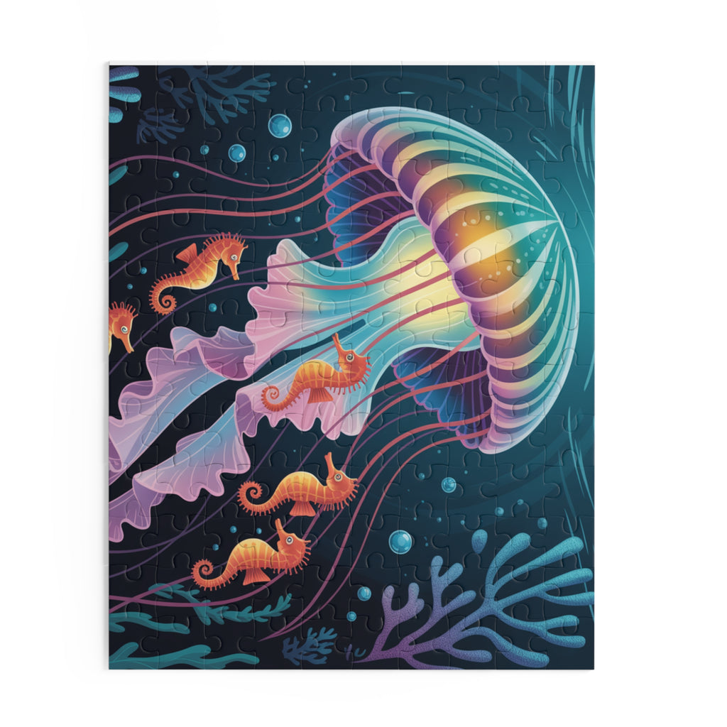 Underwater Adventure Puzzle - 120/252/500-Piece, Sea Life Decor, Family Fun Entertainment, Ocean-Themed Activity