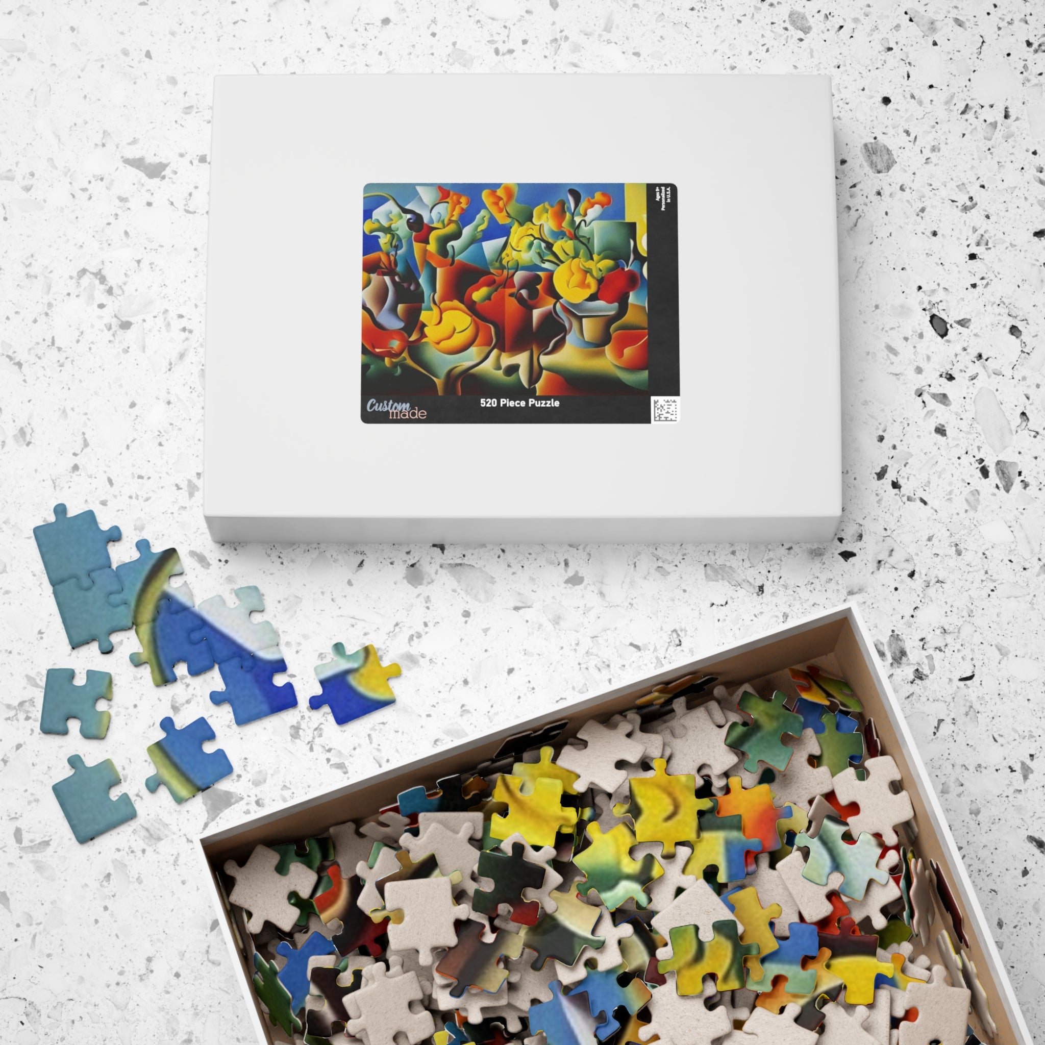 Abstract Flowers Series 3 Puzzle (110, 252, 520, 1014-piece)