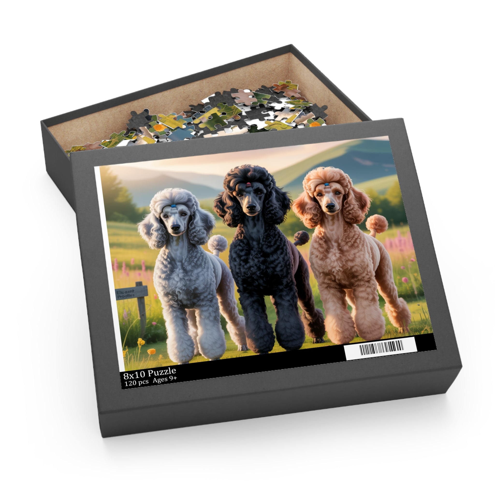 Colorful Poodle Jigsaw Puzzle - Perfect Gift for Dog Lovers, Family Fun, Pet-Themed Home Decor, Puzzle Night, Relaxation Activity