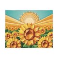 Geometric Sunflower Field Jigsaw Puzzle —