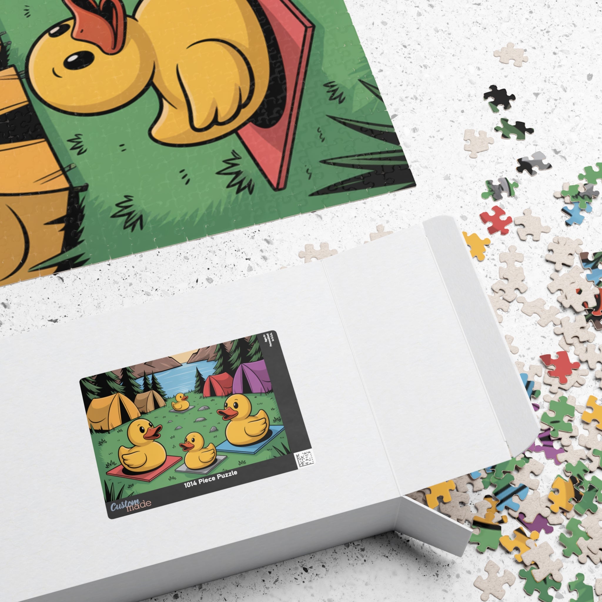 Camping Duck Puzzle - Fun Family Challenge, 110/252/520/1014-pieces, Outdoor Entertainment, Children's Activity, Unique Gift