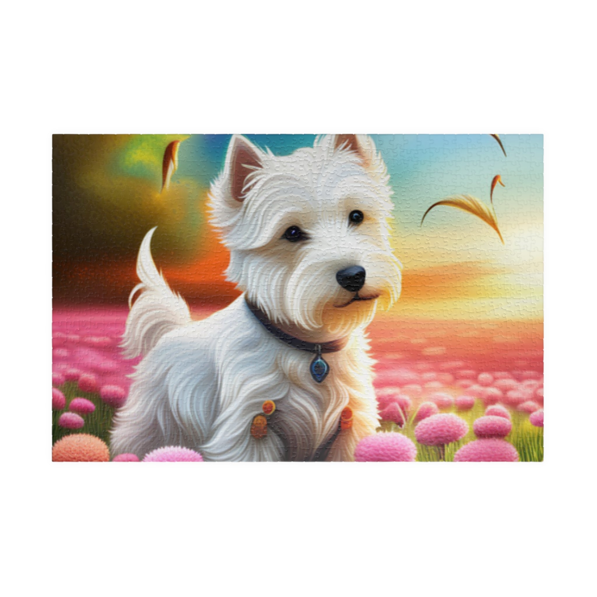 Lazy Westie in the field