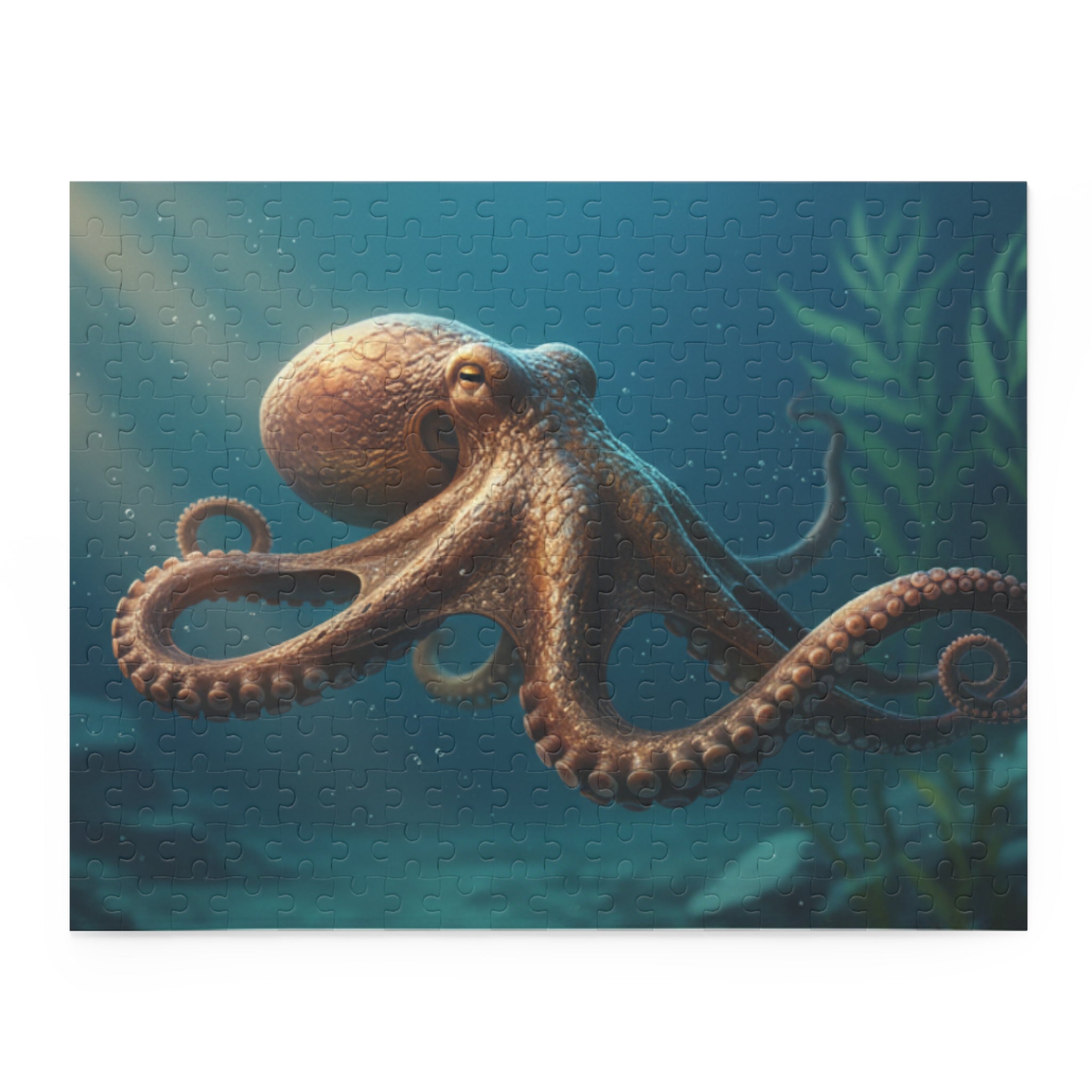 Octopus Underwater Puzzle — Ocean Sea Life Jigsaw (120/252/500 Piece)