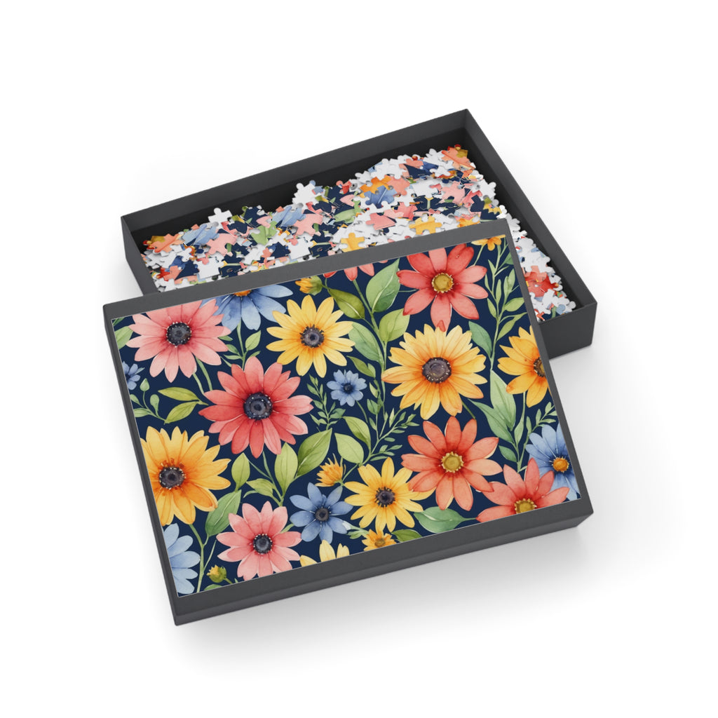 Waterclor Flowers Puzzle (96, 252, 500, 1000-Piece)