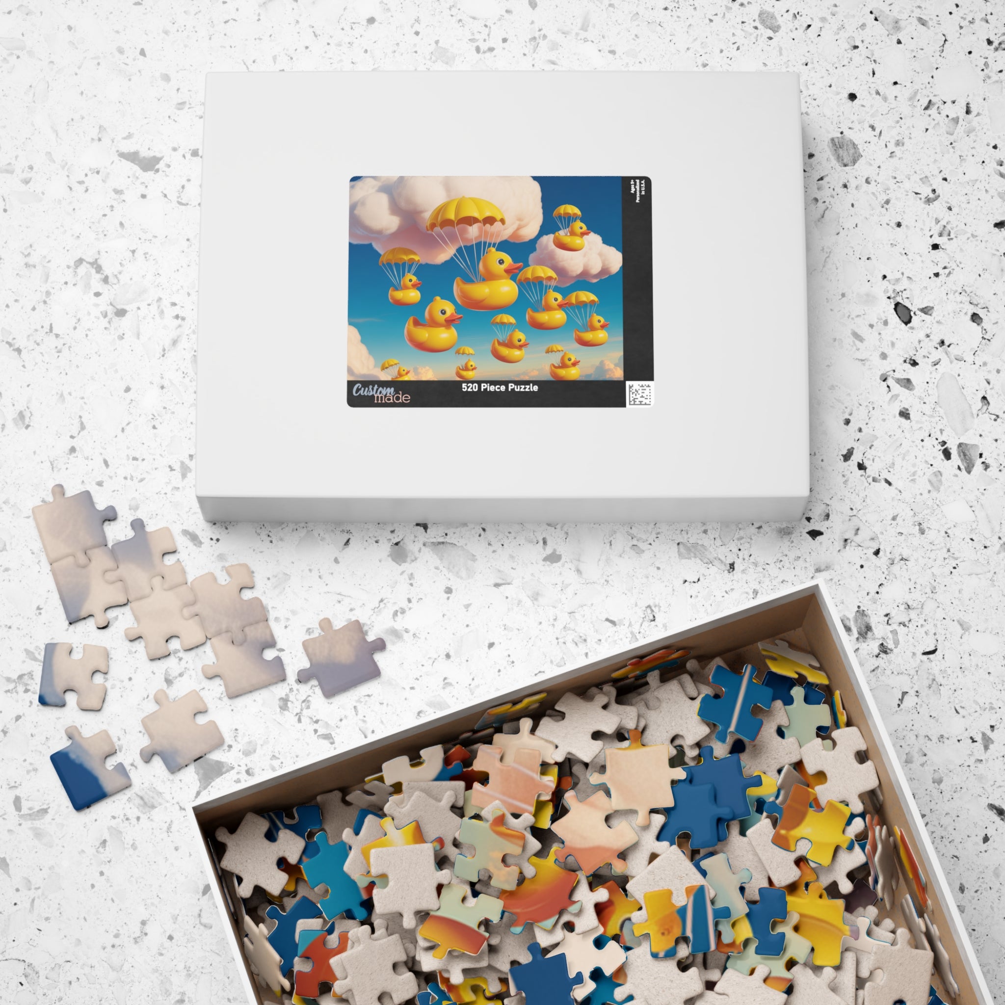 Whimsical Duck Parade Puzzle - Fun Family Activity, Relaxation Gift, Unique Home Decor, Children's Party Favor, Engaging Brain Teaser