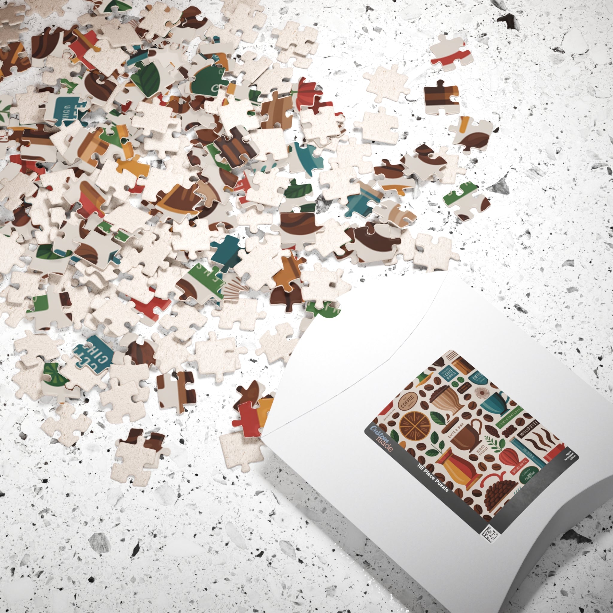 Coffee Beans Jigsaw Puzzle — 500/1000-Piece Coffee Lover Puzzle