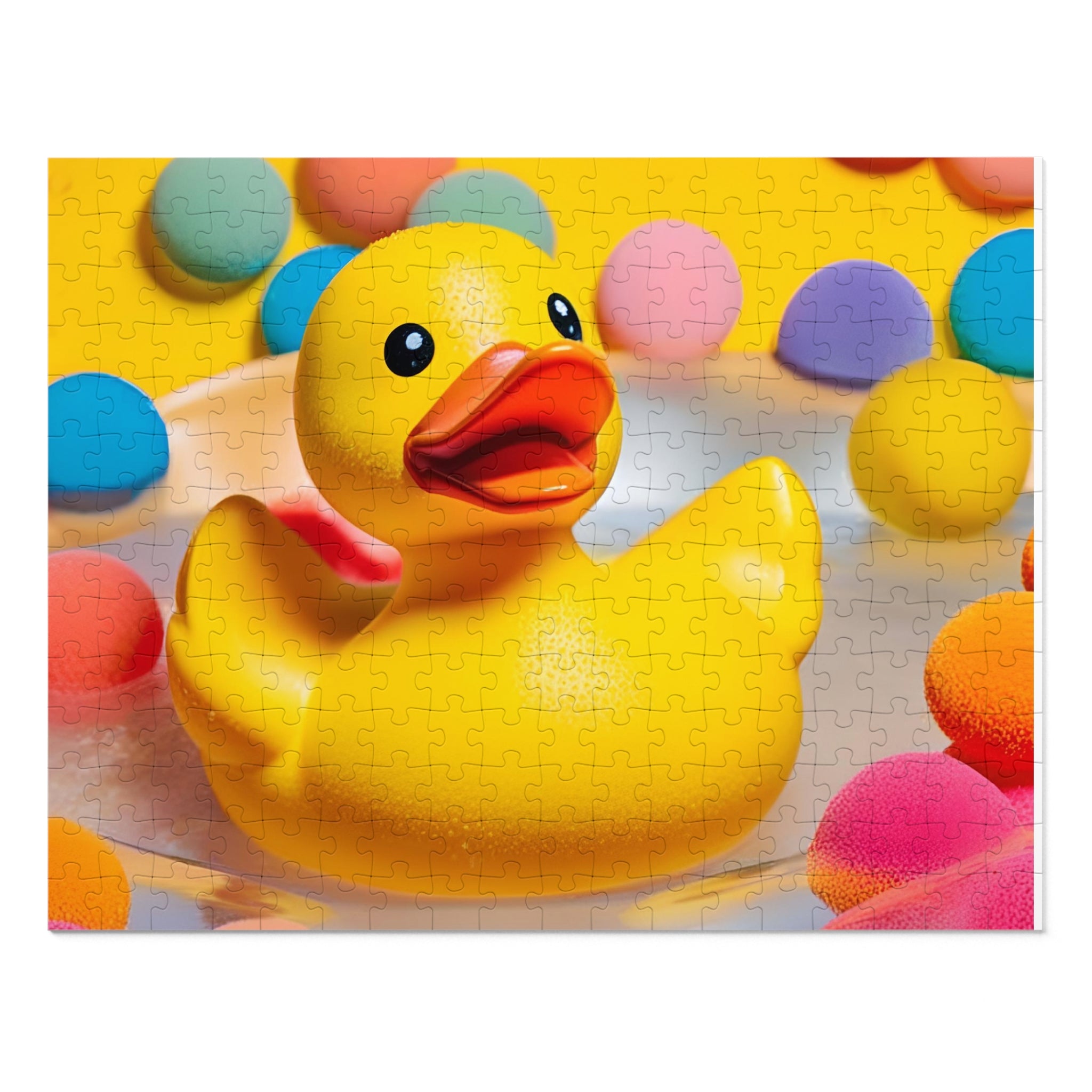 Rubber Duck Bath Toy Jigsaw Puzzle with Tin