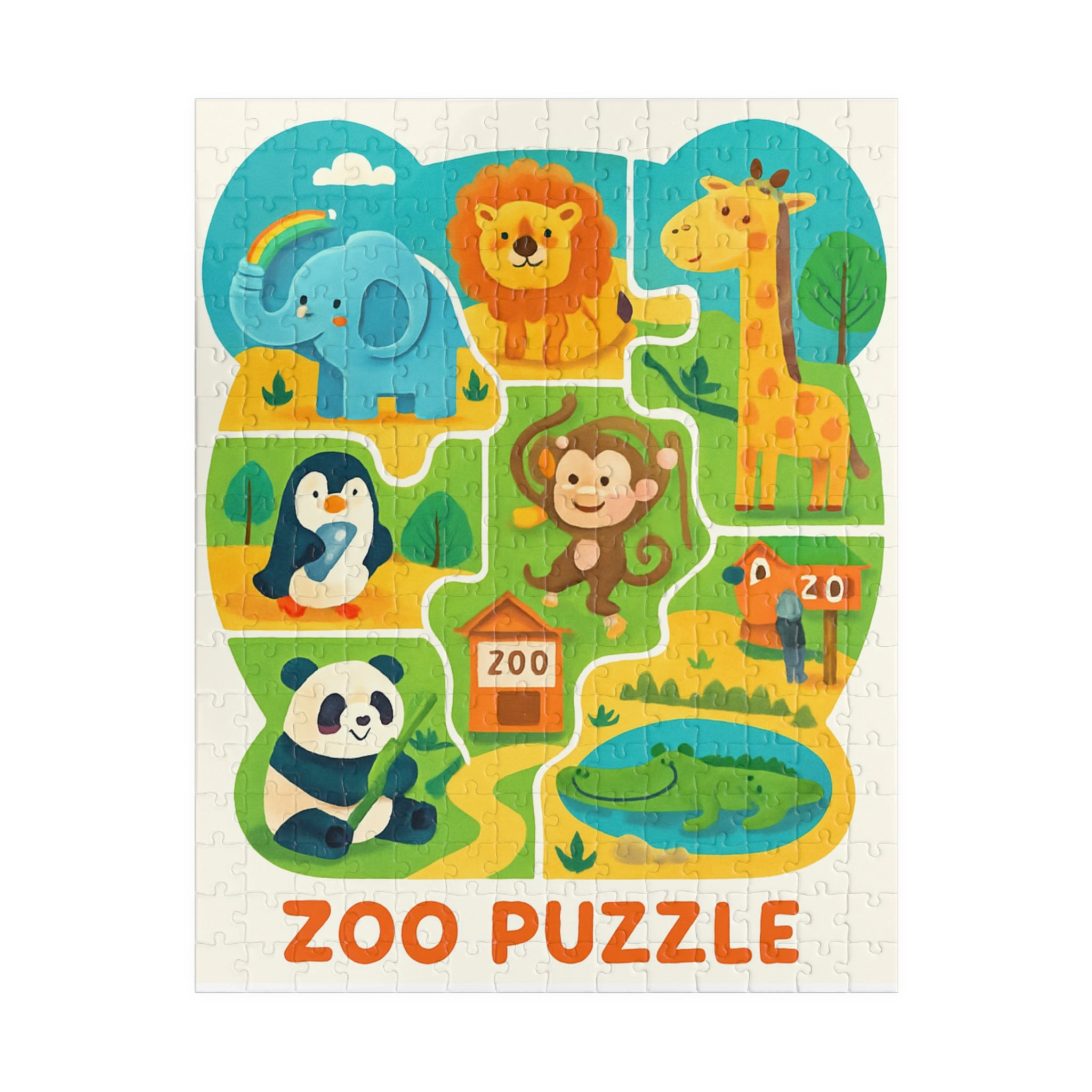 Zoo Animals Kids Puzzle — 110/252/520/1014-Piece Educational Jigsaw