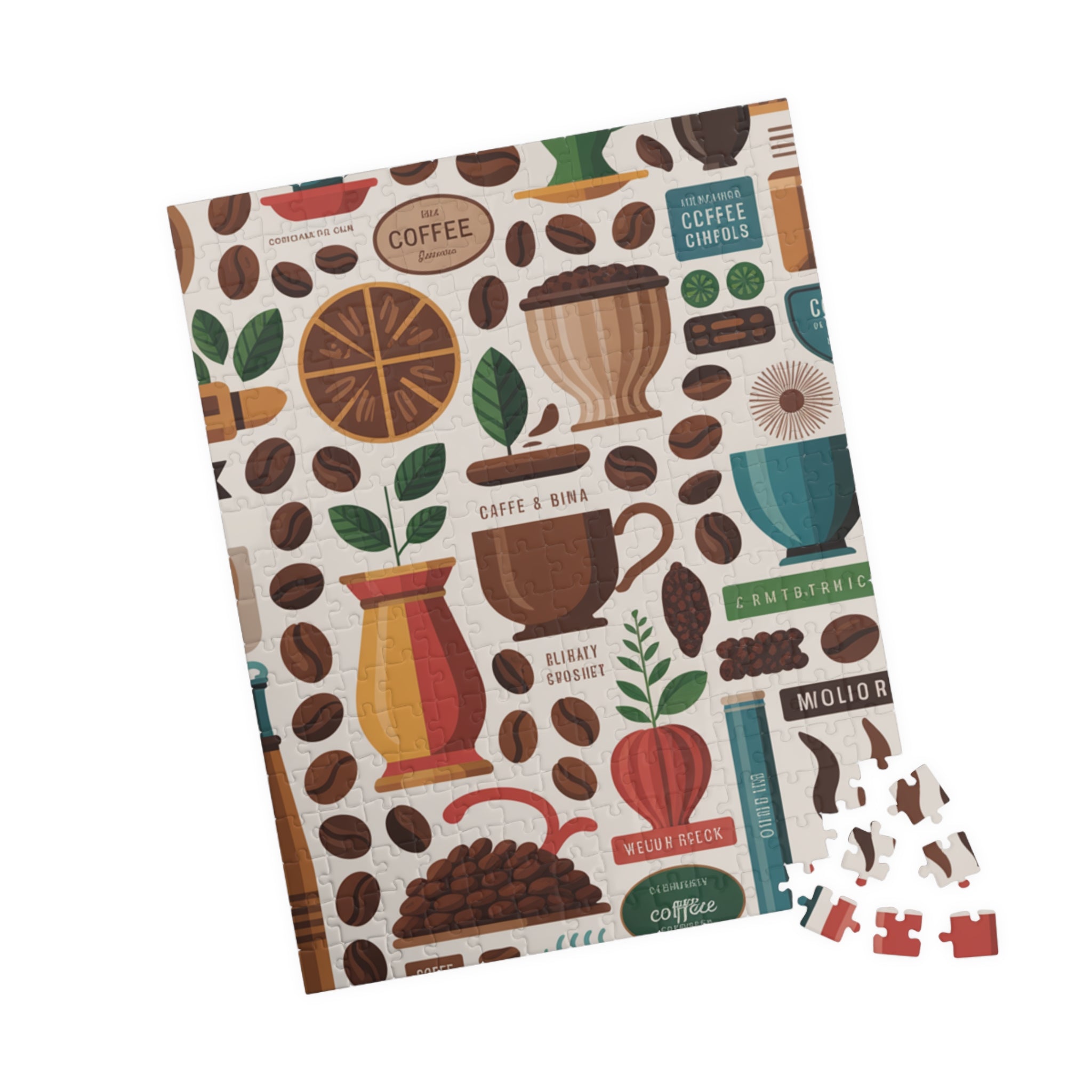 Coffee Lover's Puzzle: 110, 252, 520, 1014-Piece Jigsaw for Cozy Evenings, Gift for Friends, Family Game Night, Home Decor, Coffee Station